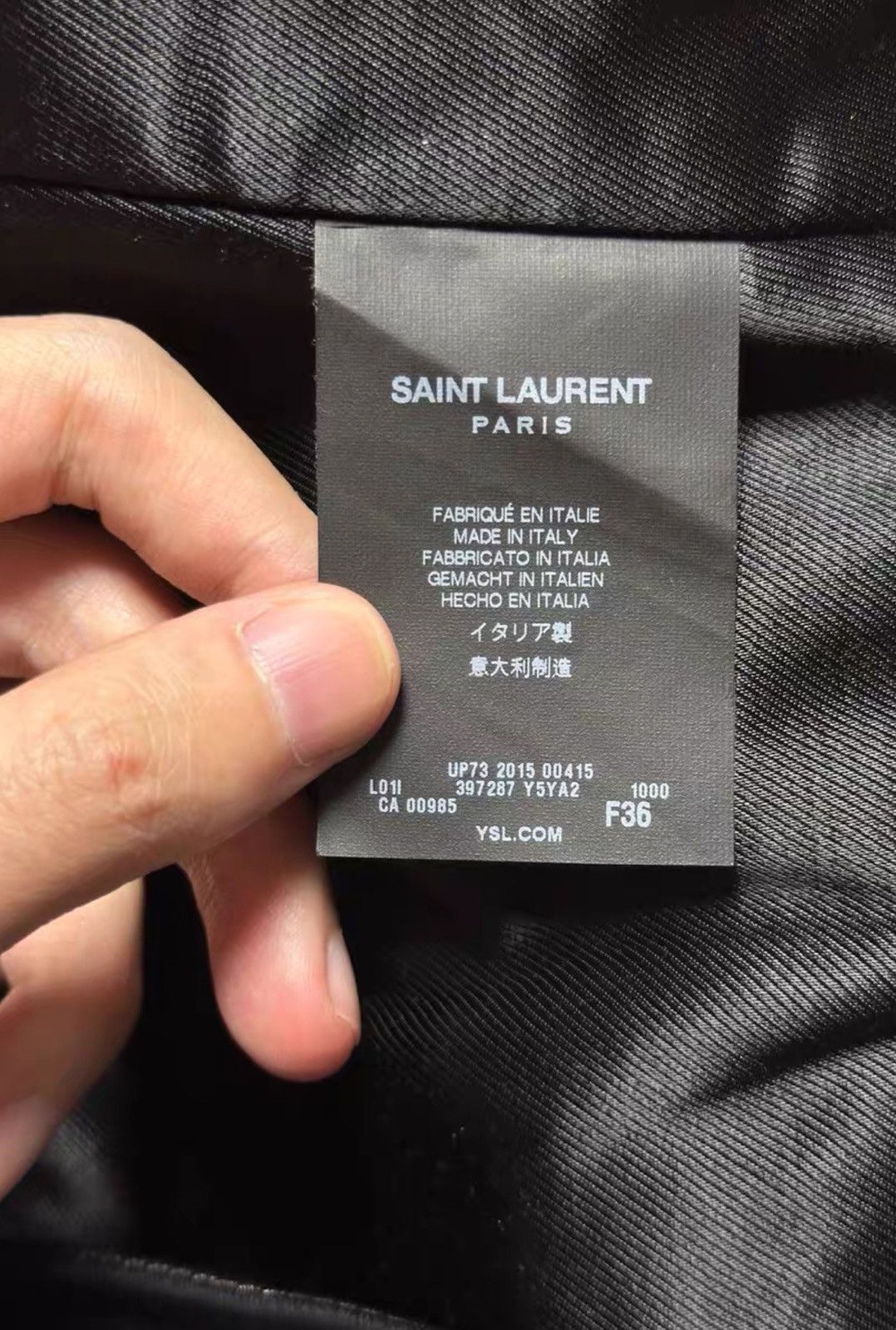 Saint Laurent Paris Saint Laurent Women’s Classic Moto Leather Jacket Outerwear Size XS / US 0-2 / IT 36-38 - 7 Thumbnail