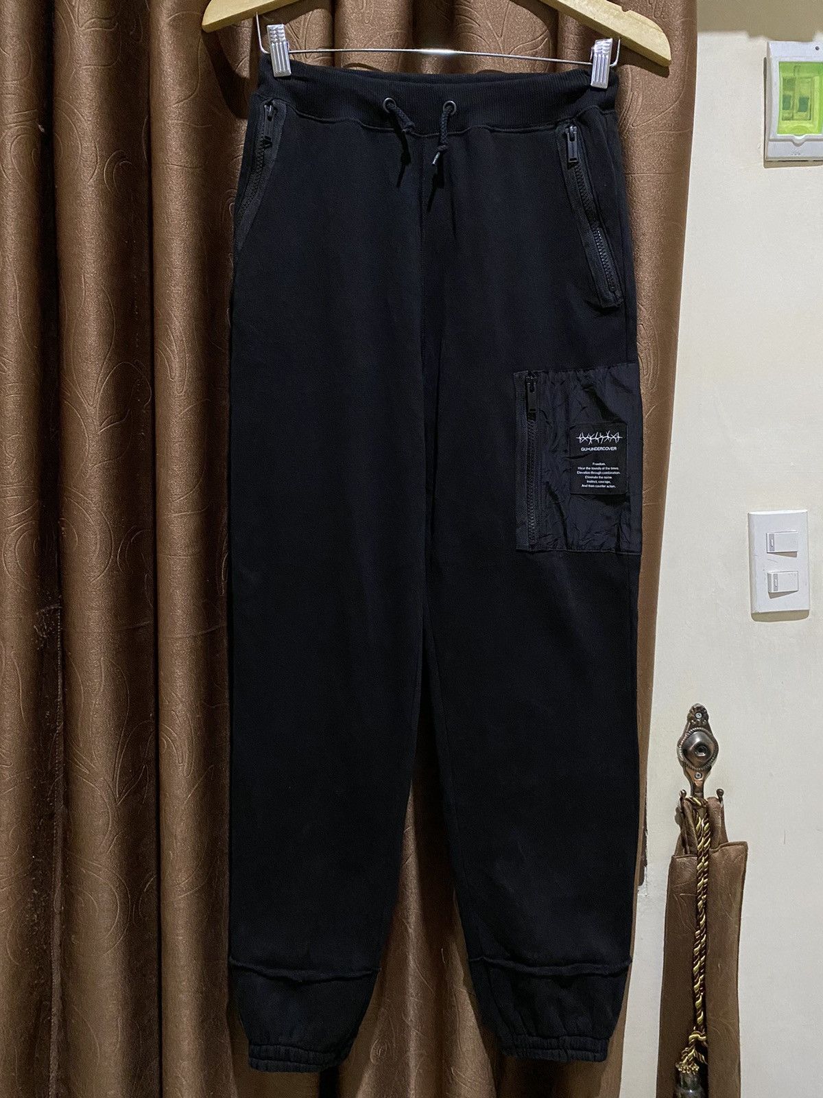 GU GU X UNDERCOVER Heavyweight Sweatpants Black Size US 30 / EU 46 - 1 Thumbnail