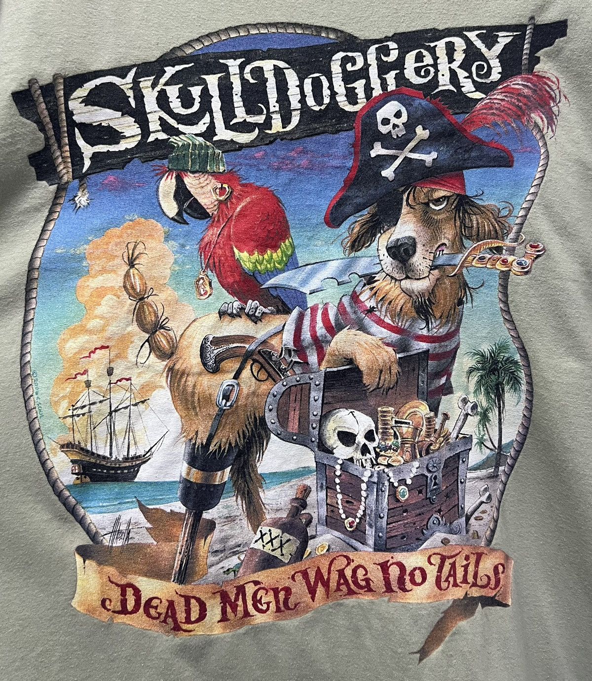 Caribbean × Vintage VINTAGE CARIBBEANS DEAD MEN WAG NO TAILS SHIRT Size US XXL / EU 58 / 5 - 4 Thumbnail