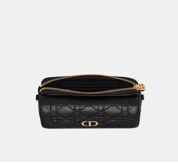 Dior o1w1db10924 Size: OS / Calfskin Caro Pouch in Black Size ONE SIZE - 3 Thumbnail