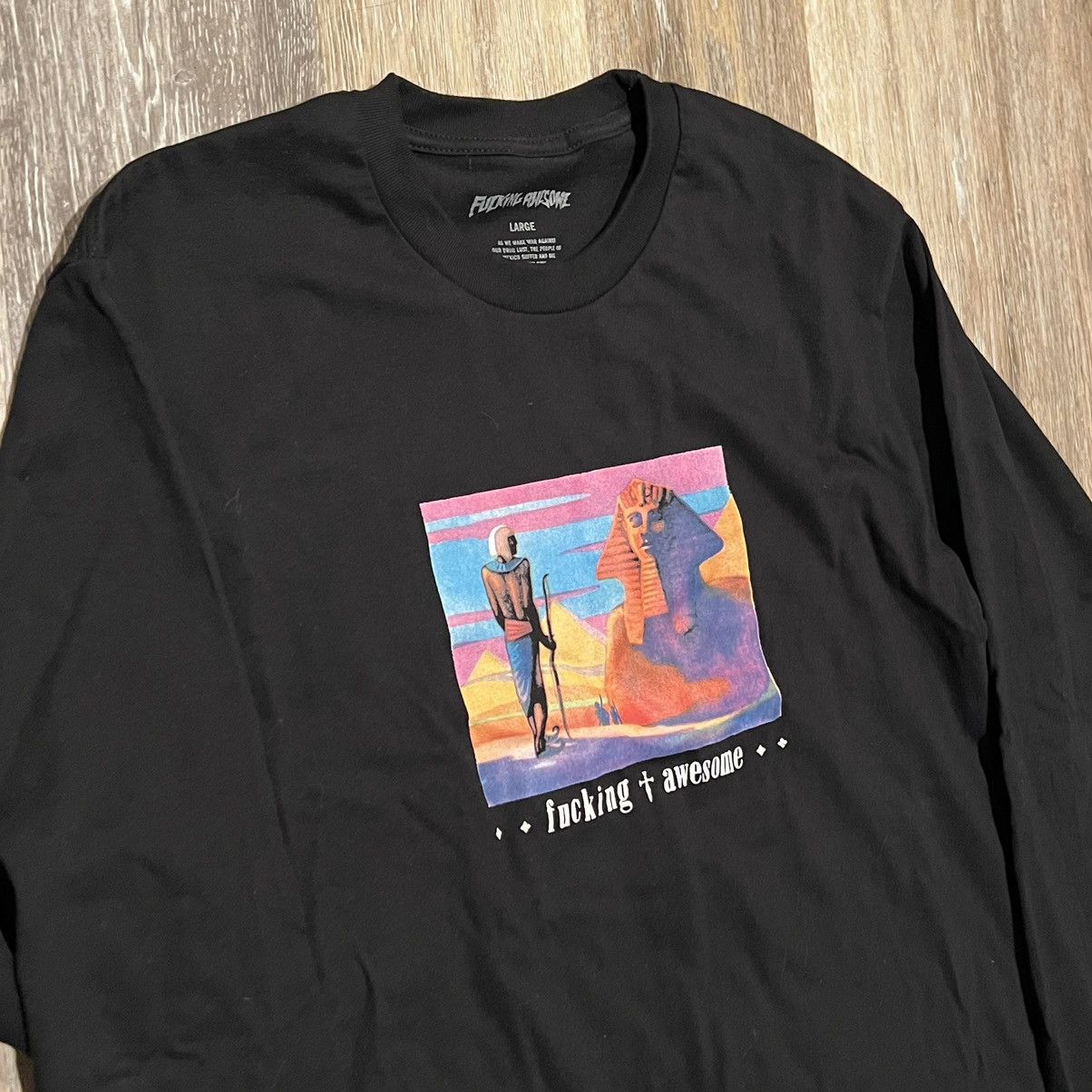 Fucking Awesome Fucking Awesome Egyptian Long sleeve Sphinx Pharoah Tee Size US L / EU 52-54 / 3 - 10 Thumbnail