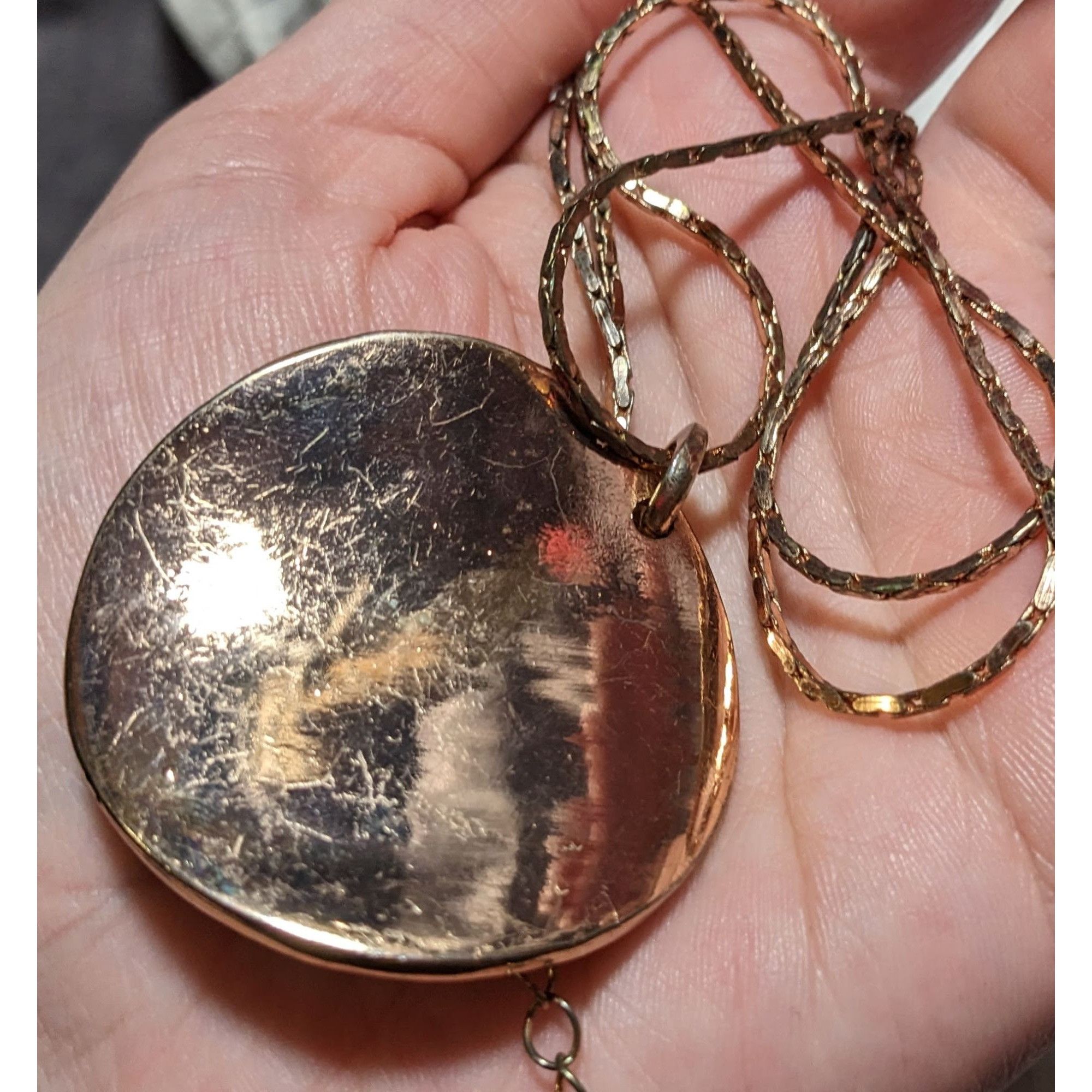 Other Gold And Yellow Enamel Rhinestone Pendant Necklace Size ONE SIZE - 10 Thumbnail