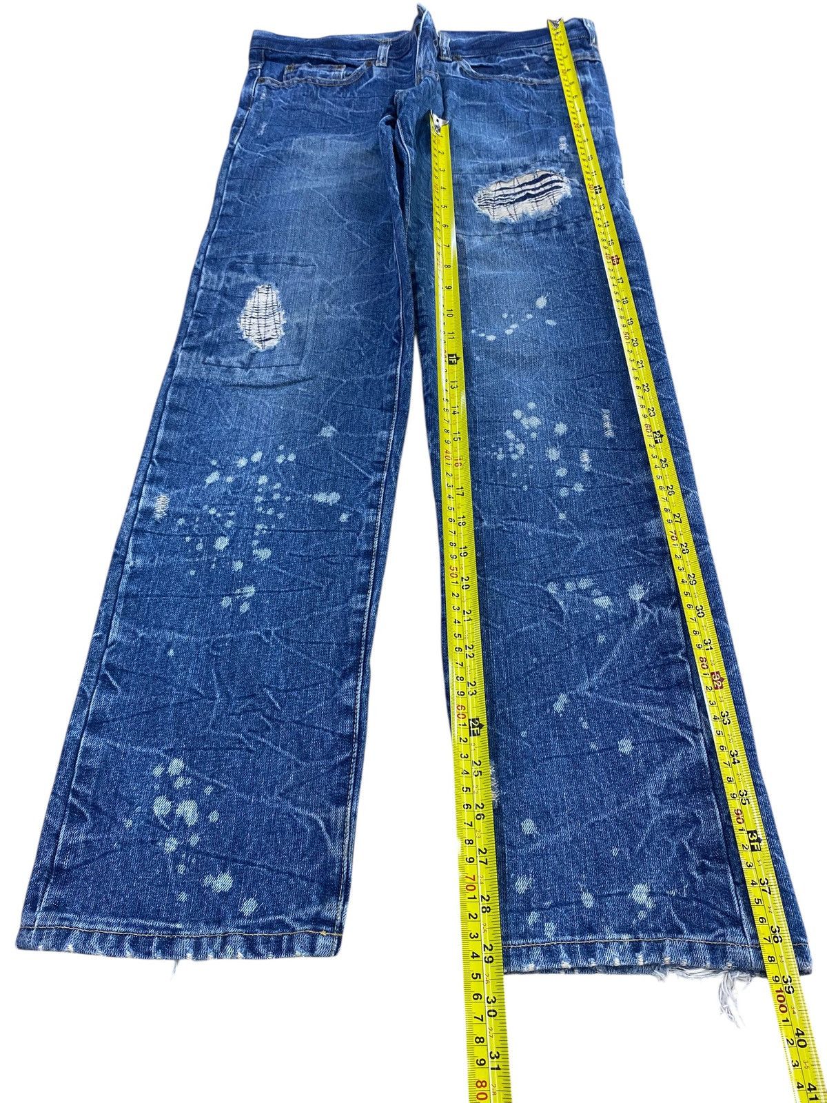 Japanese Brand Japanese Brand Splatter Paint Style Loose Jeans Size US 30 / EU 46 - 7 Thumbnail