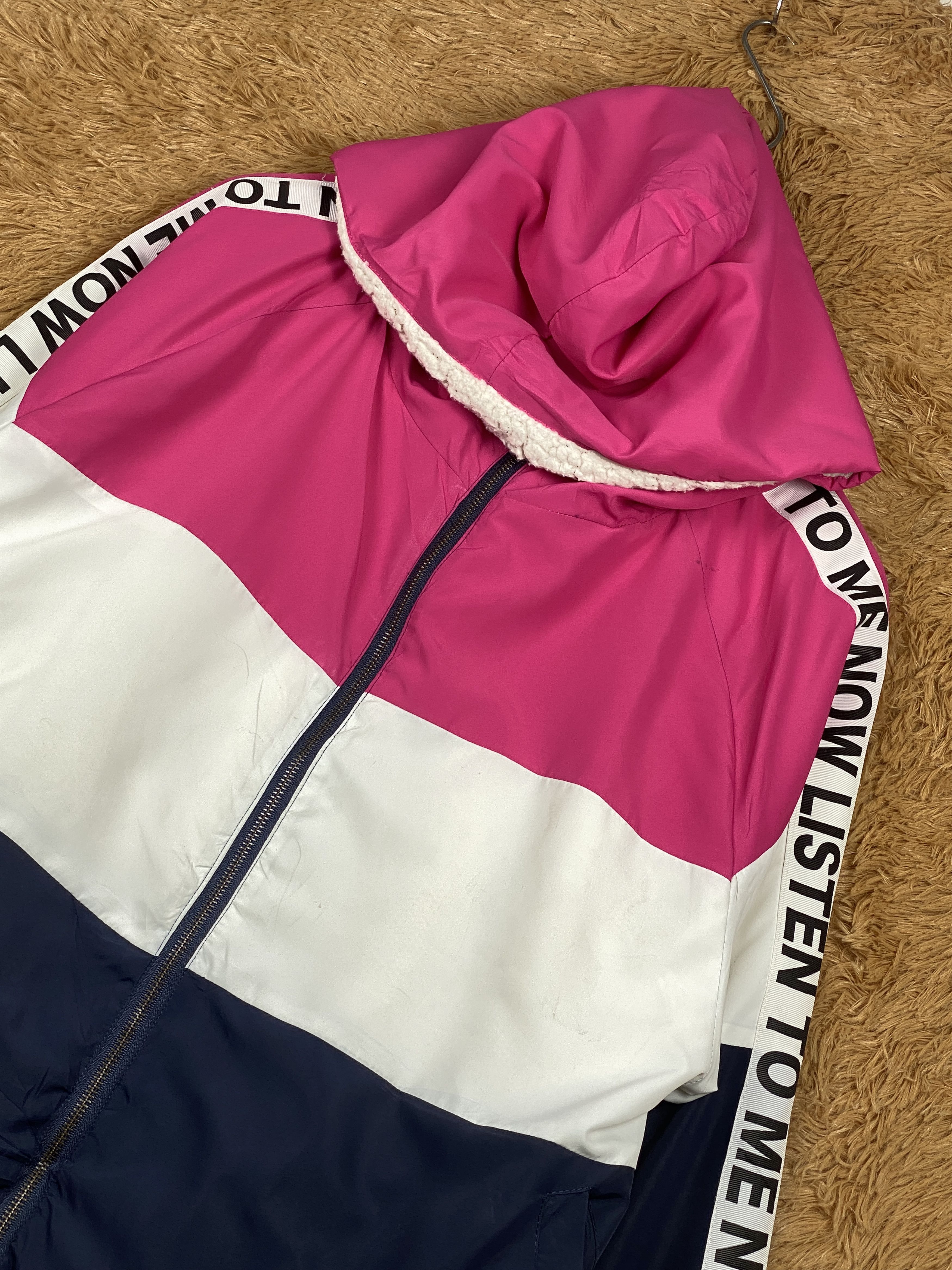 Japanese Brand Vintage Required Reversible Tape on Sleeve Jacket J1645 Size L / US 10 / IT 46 - 2 Thumbnail