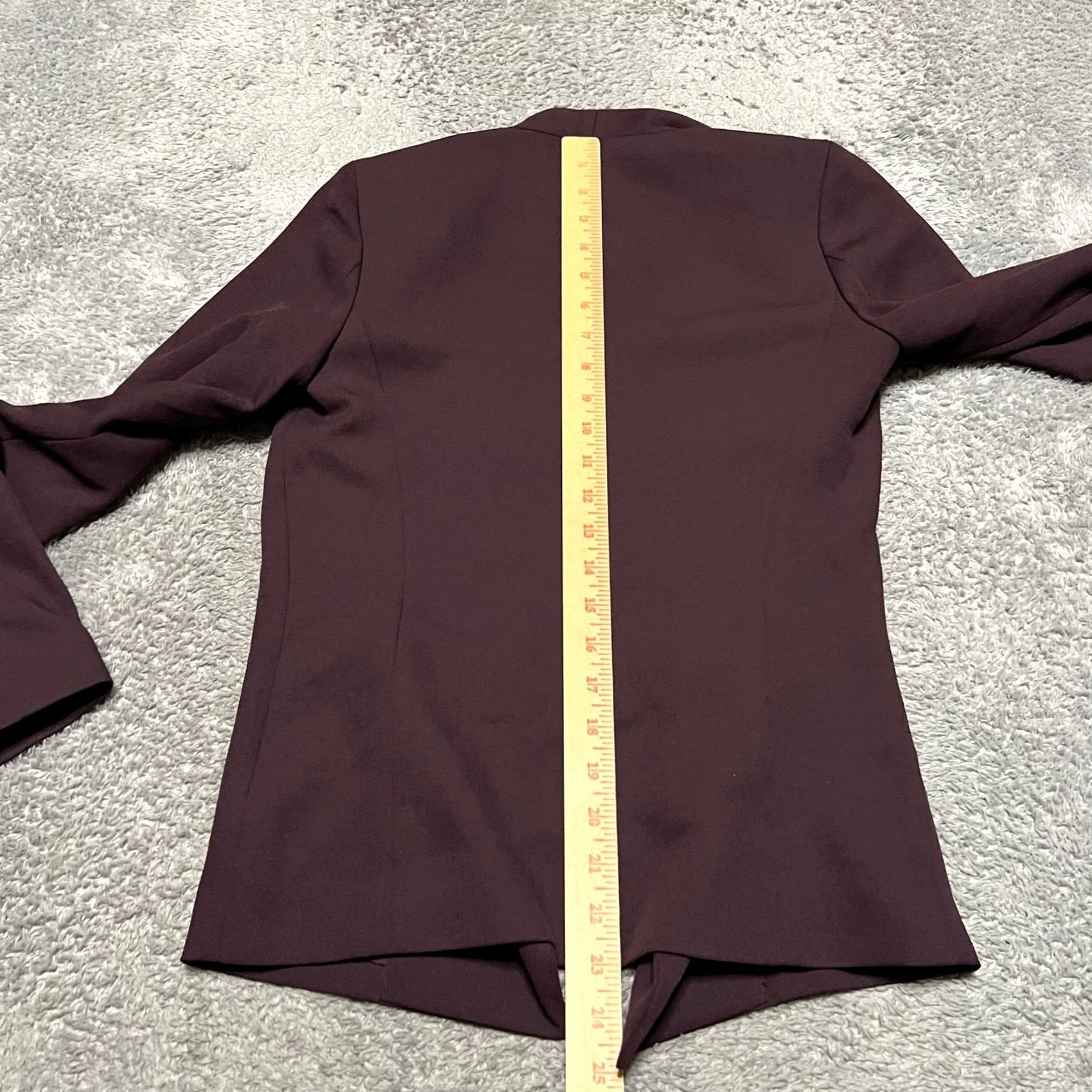 Vintage Babaton Blazer Womens Coat 0 Regular Red Javanese Maroon Quiet Luxury Minimal flaw Women Size XS / US 0-2 / IT 36-38 - 7 Thumbnail