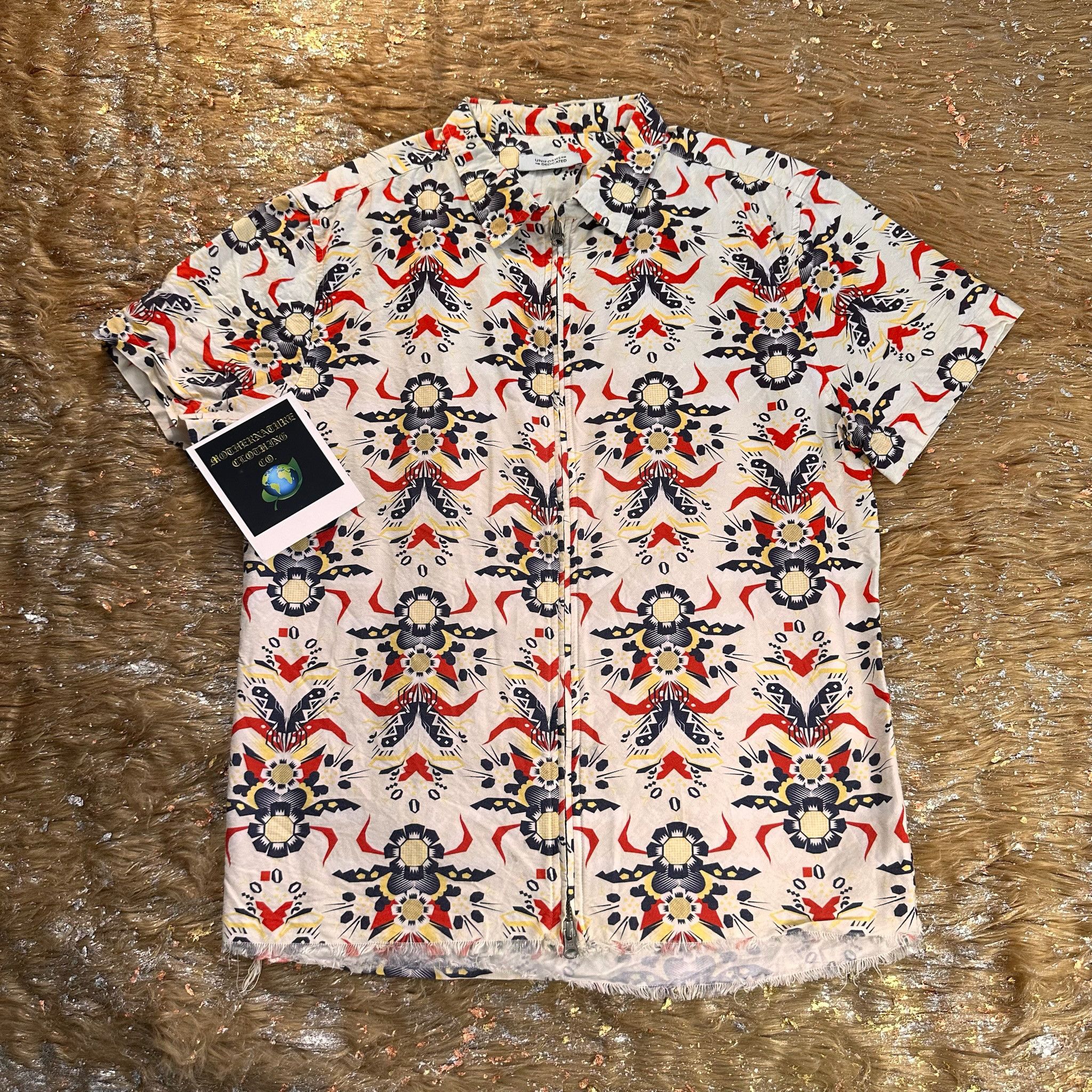 Vintage PIECE UNIQUE SUNFLOWER AZTEC S/S ZIP UP Size US M / EU 48-50 / 2 - 1 Thumbnail