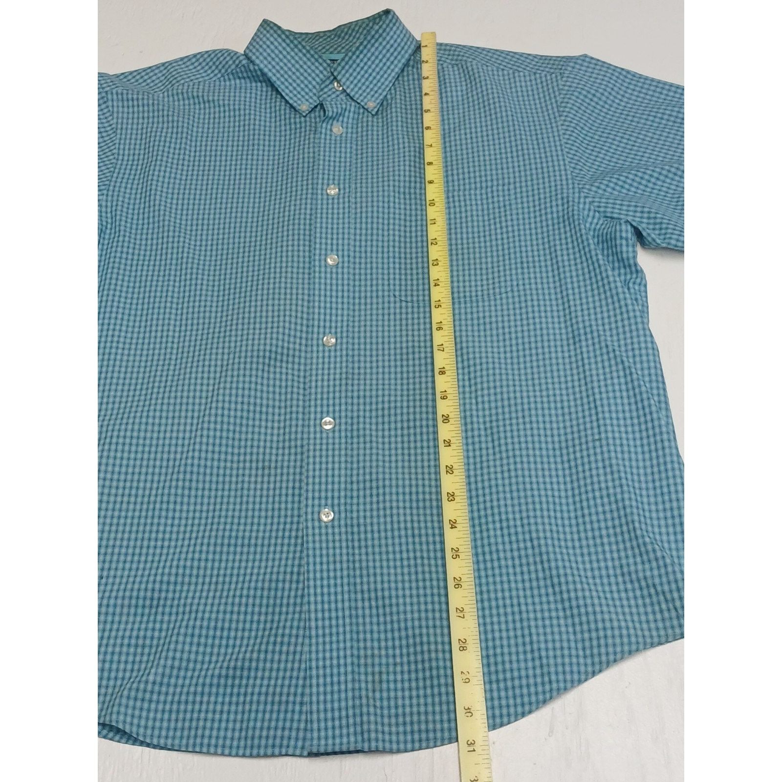 Roundtree & Yorke Roundtree & Yorke Classics Blue Plaid Dress Casual Shirt Size US L / EU 52-54 / 3 - 2 Thumbnail