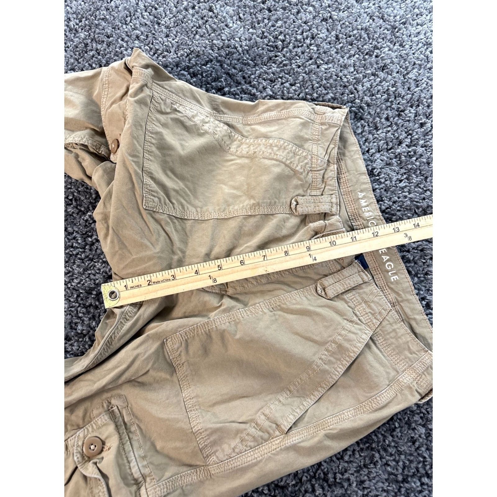 American Eagle Outfitters American Eagle Outfitters Pants Womens 6 Brown Baggy Jogger Cargo Pockets Adjustable Grunge Size 28" / US 6 / IT 42 - 5 Thumbnail