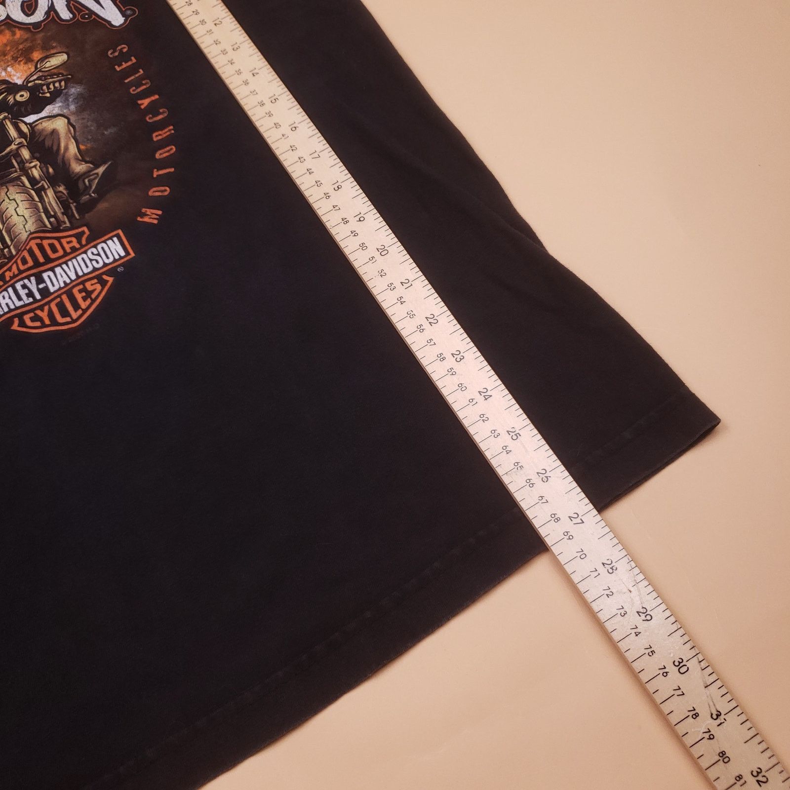 Harley Davidson Mens y2k Harley Davidson Sanford FL Skeleton Biker Tee L Size US L / EU 52-54 / 3 - 11 Thumbnail