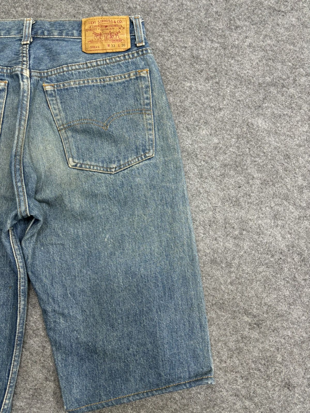 Levi's 💥Vintage 90s💥Vintage Levis 501xx Original Short Denim F517 Size US 30 / EU 46 - 10 Thumbnail