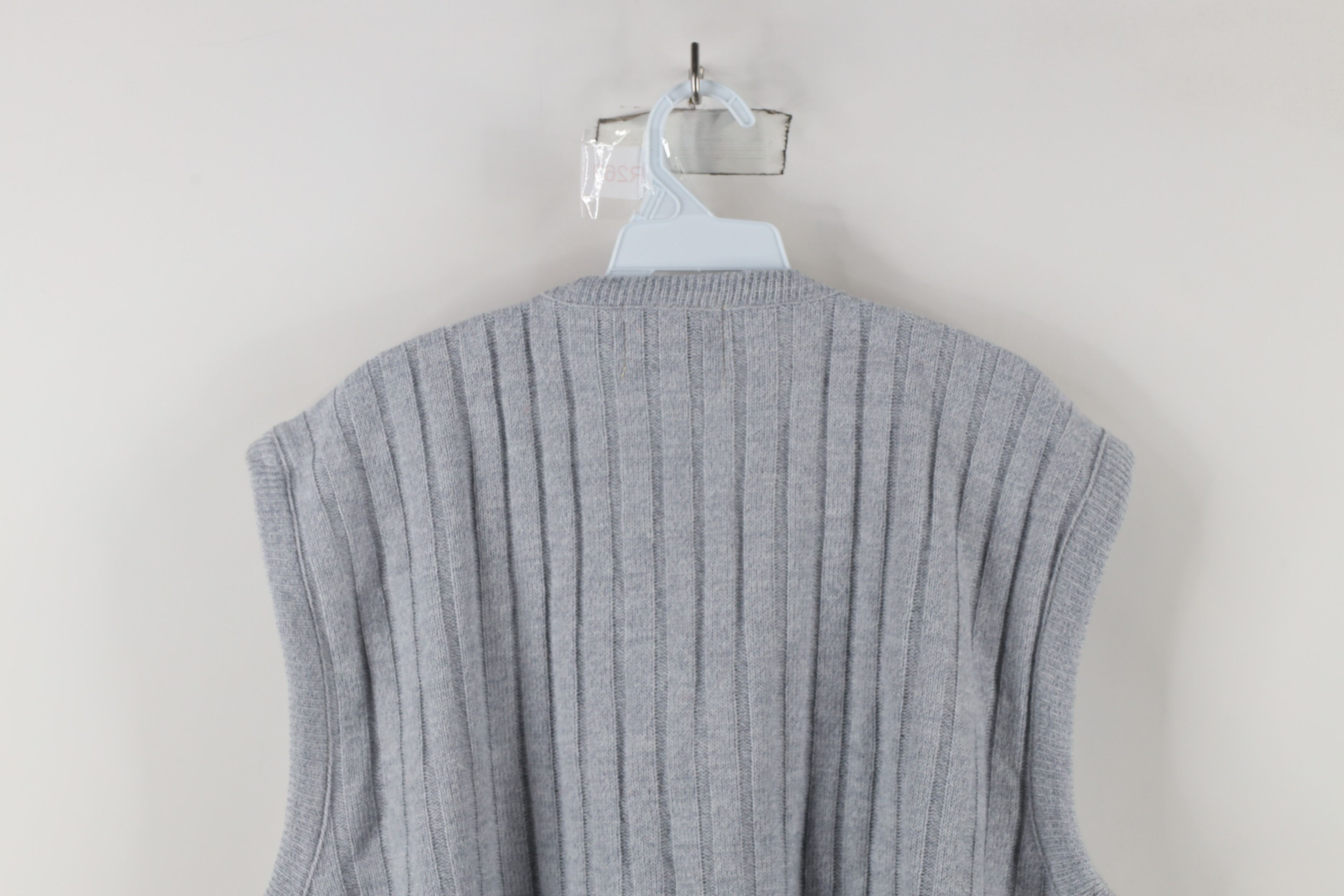 Vintage Deadstock Vintage 70s Streetwear Knit Sweater Vest Gray USA Size US XXL / EU 58 / 5 - 6 Thumbnail