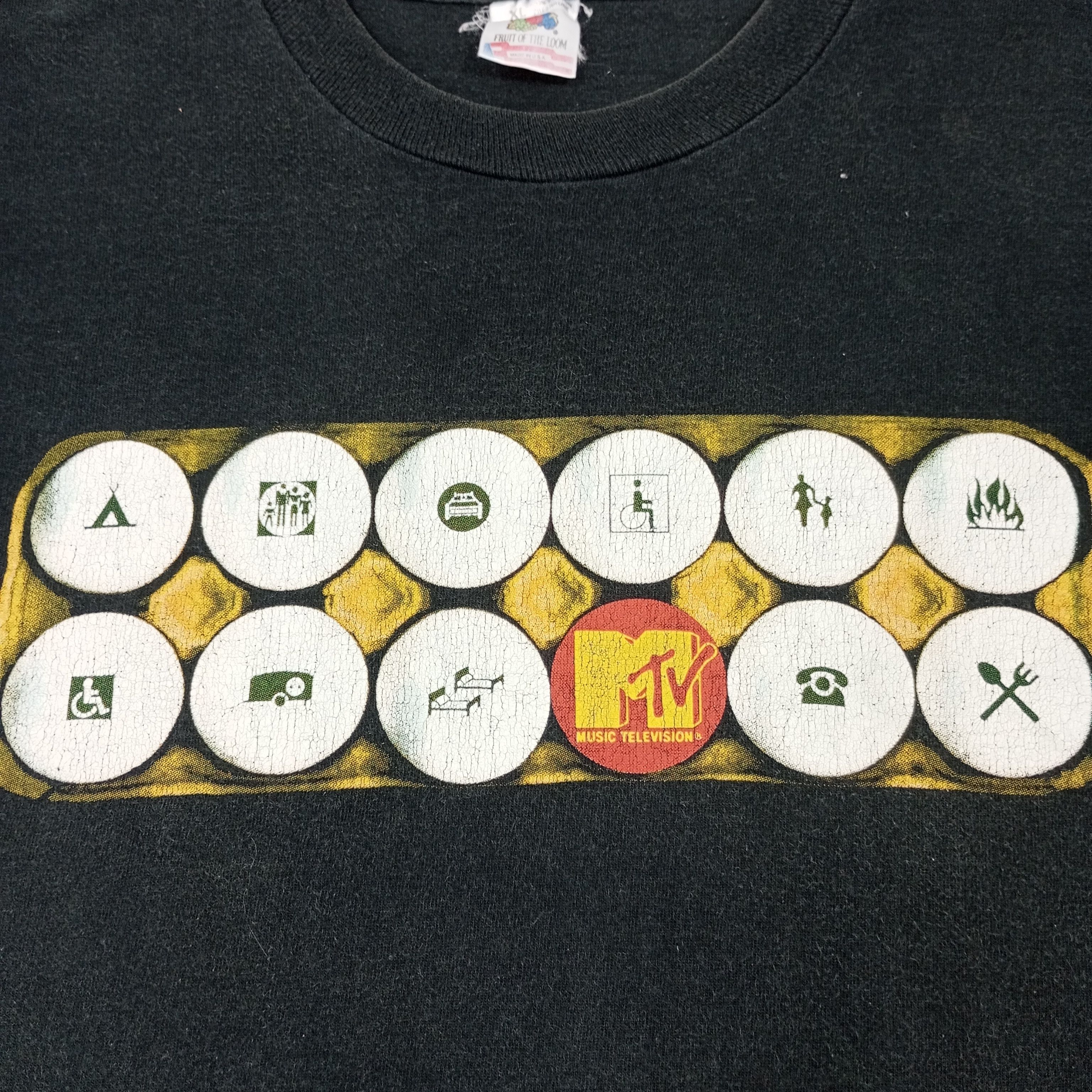Fruit Of The Loom × Mtv × Vintage MTV Music Television Vintage Tshirt Size US L / EU 52-54 / 3 - 2 Thumbnail