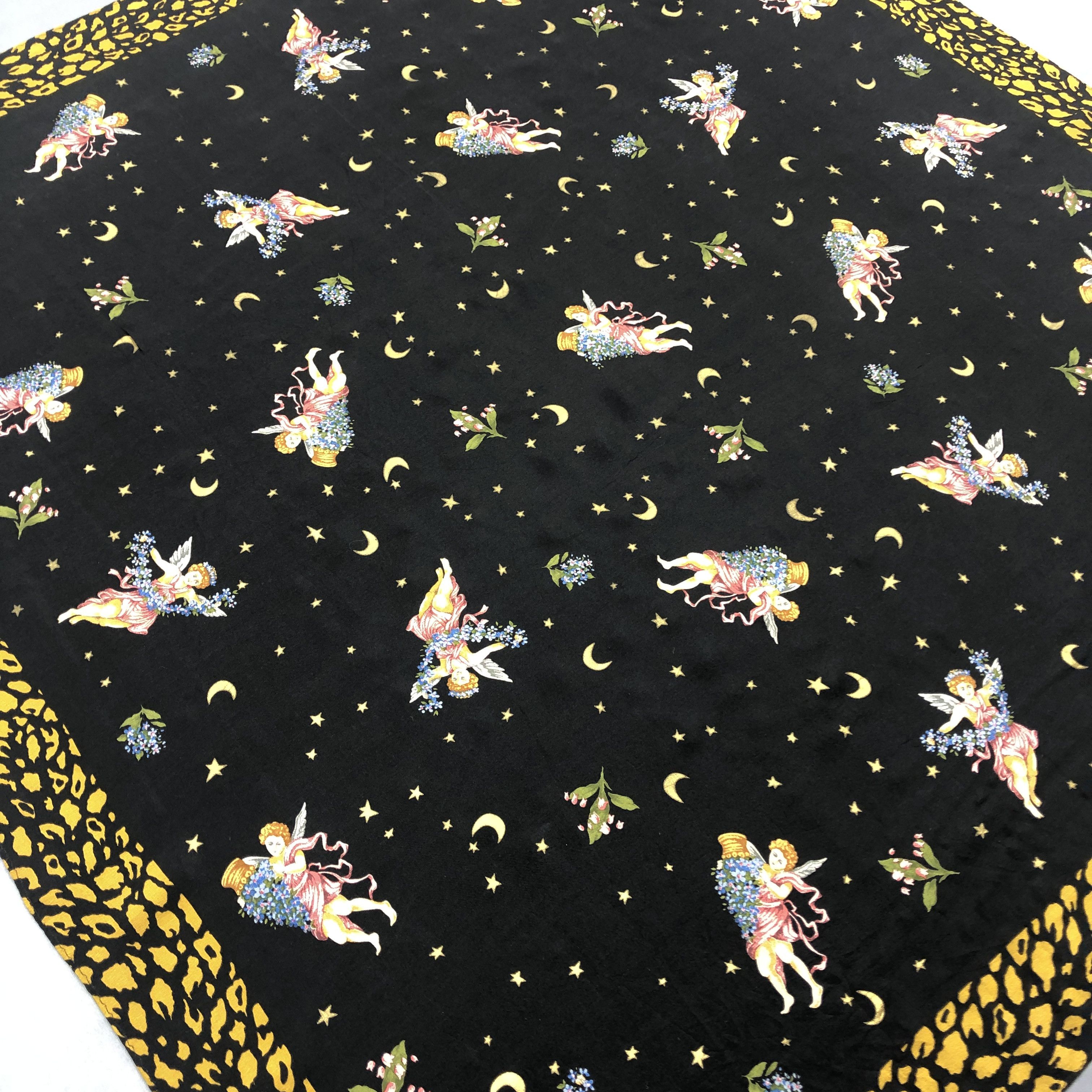 Other Vintage Lolita SILK Scarf Twill Stole Wraps Scarves Size ONE SIZE - 6 Thumbnail