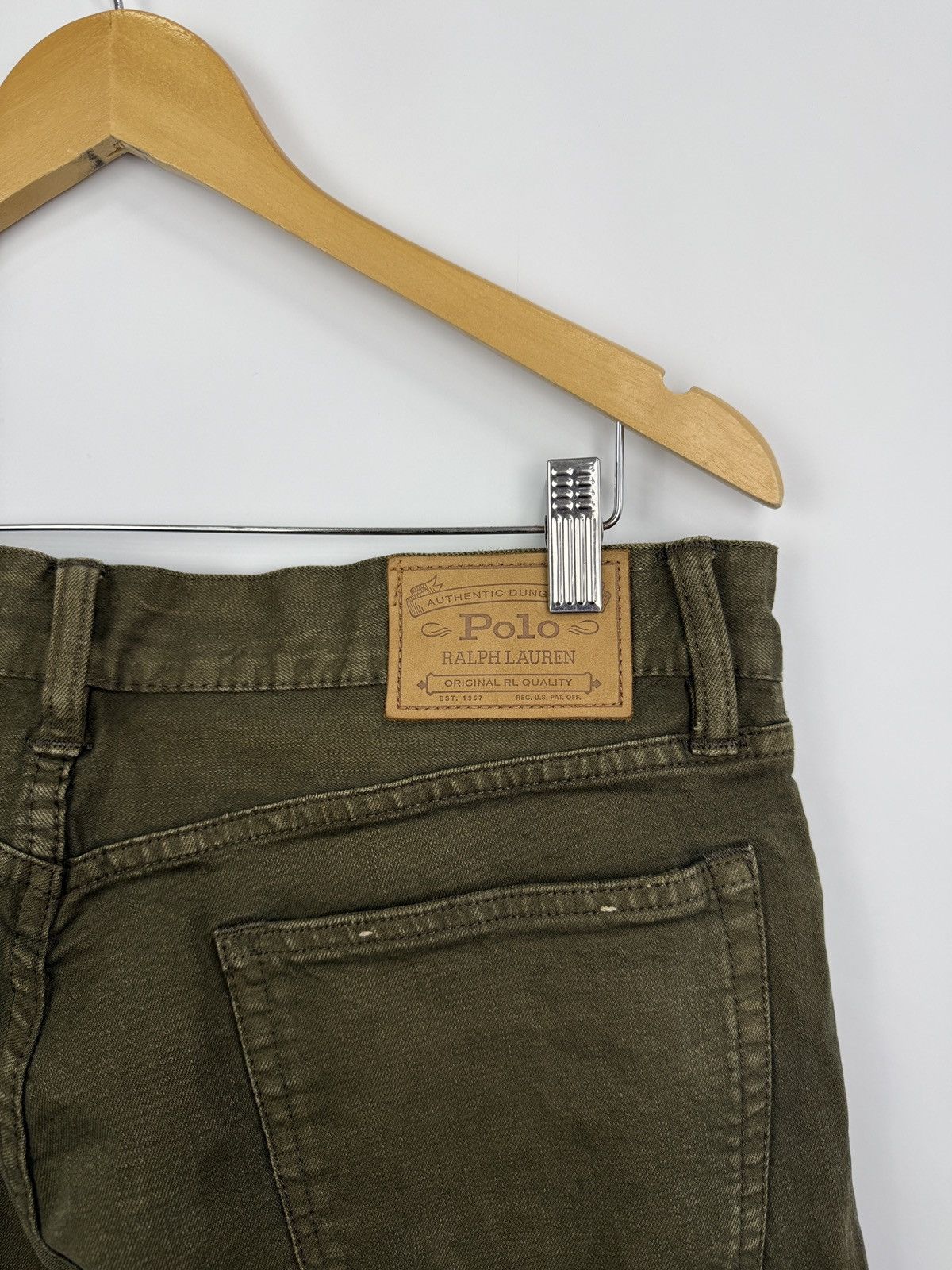 Denim & Supply Ralph Lauren 🇺🇸 Vintage Ralph Lauren Sullivan Slim Jeans Olive USA Style Size US 34 / EU 50 - 13 Thumbnail