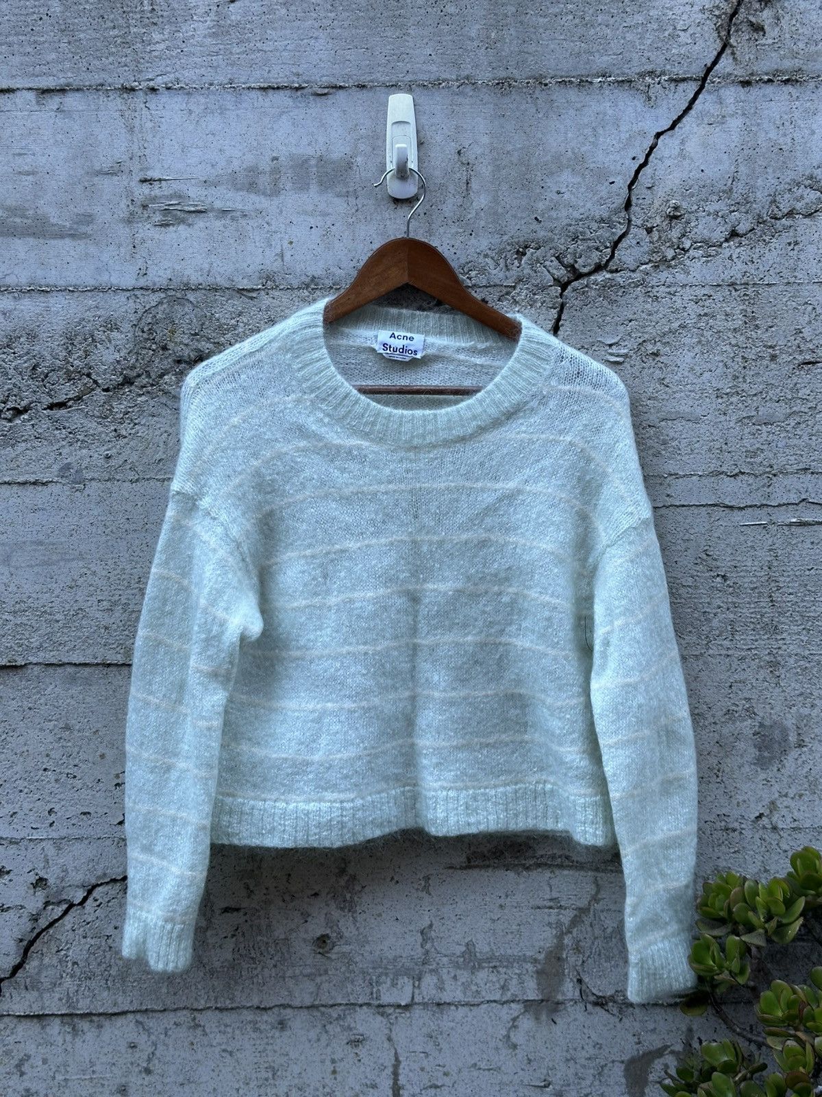 Acne Studios RARE GRAIL Acne Studios mint striped sweater unisex Size US S / EU 44-46 / 1 - 2 Thumbnail