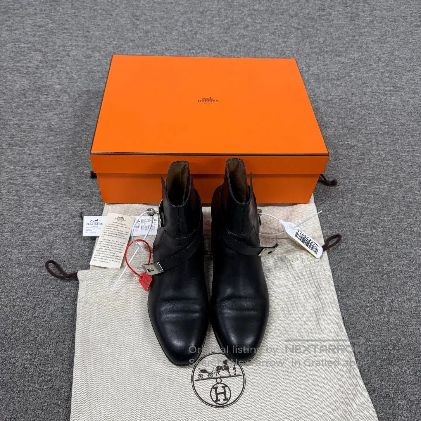 Hermes Hermes Kelly's Black Leather Short Boots| Size US 5.5 / IT 35.5 - 2 Thumbnail