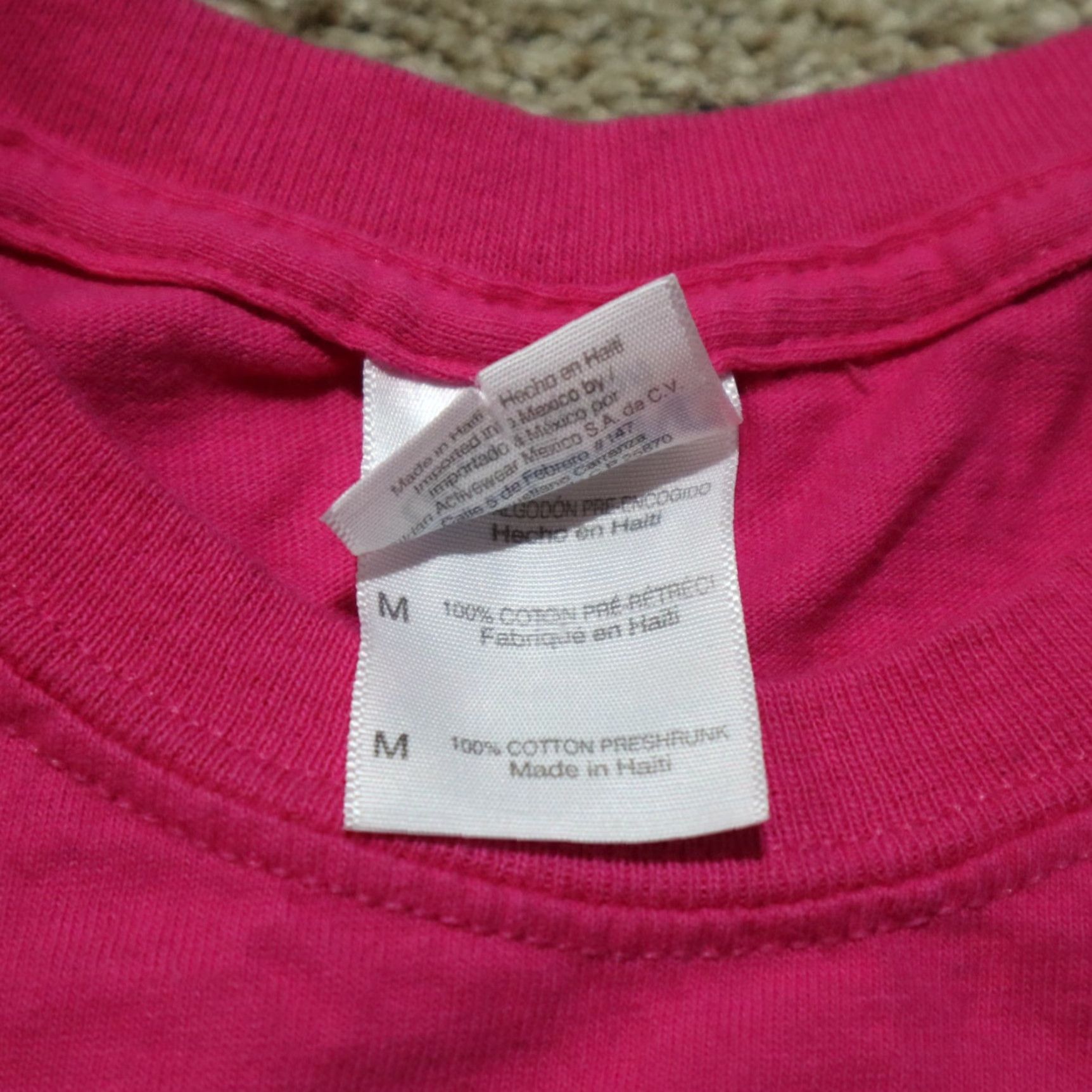 Fruit Of The Loom Saved with Amazing Grace Faith Tee T-Shirt Adult Medium Pink Nike? Wait No. Size US M / EU 48-50 / 2 - 3 Thumbnail