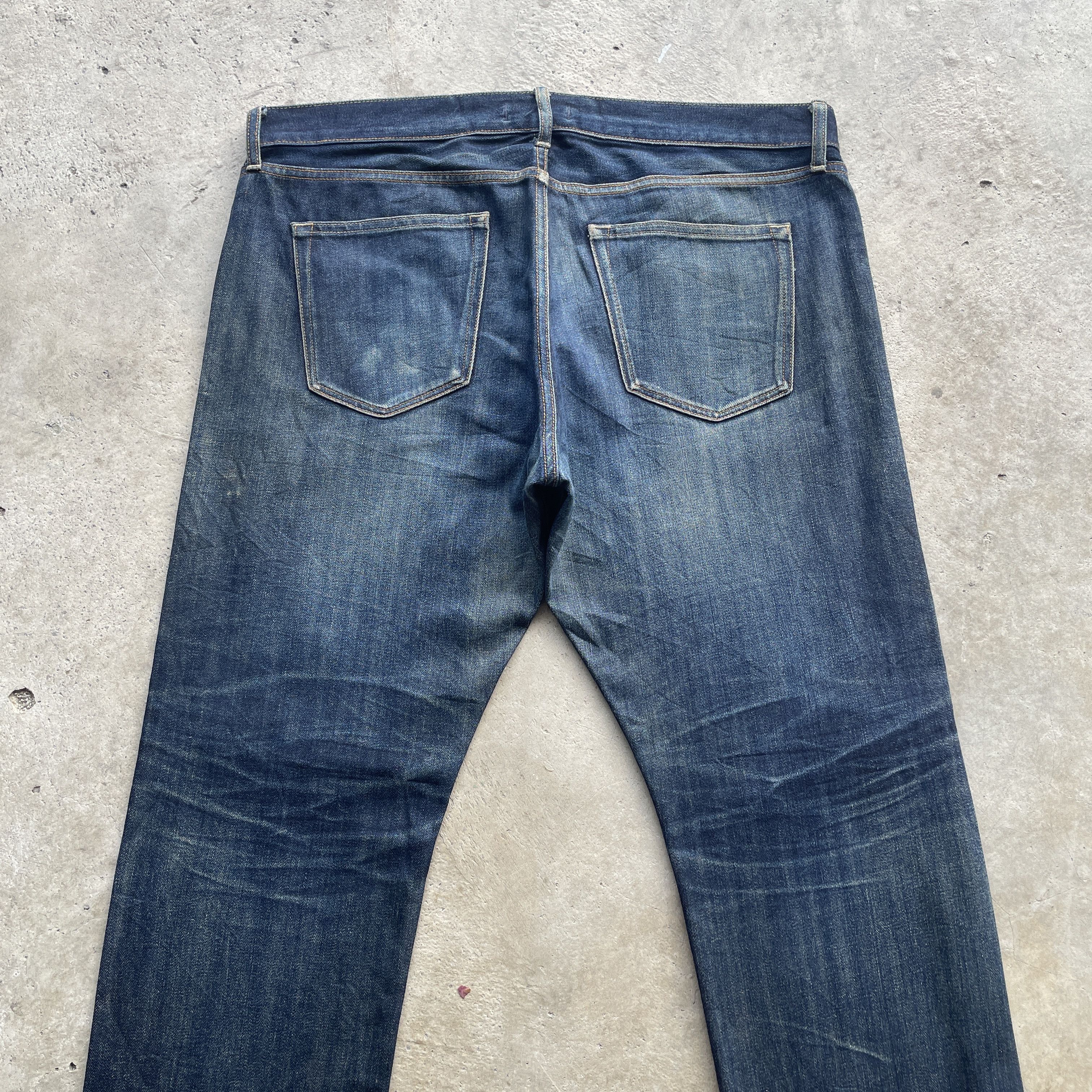 Japanese Brand VINTAGE JAPANESE DISTRESSED FADED RUSTY SELVEDGE JEANS PANTS Size US 39 - 9 Thumbnail