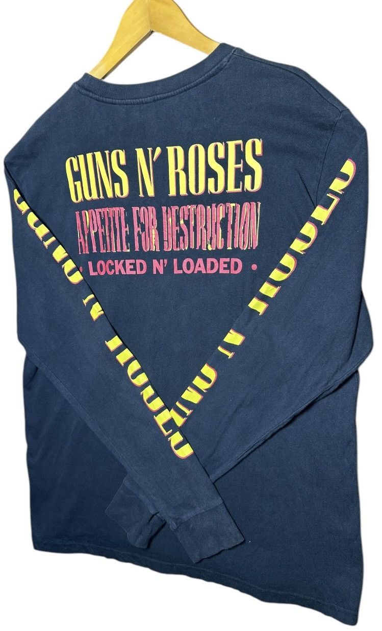 Guns N' Roses × H&M × Vintage Guns N Roses Small Black Longsleeve Appetite For Destruction Size US XL / EU 56 / 4 - 7 Thumbnail