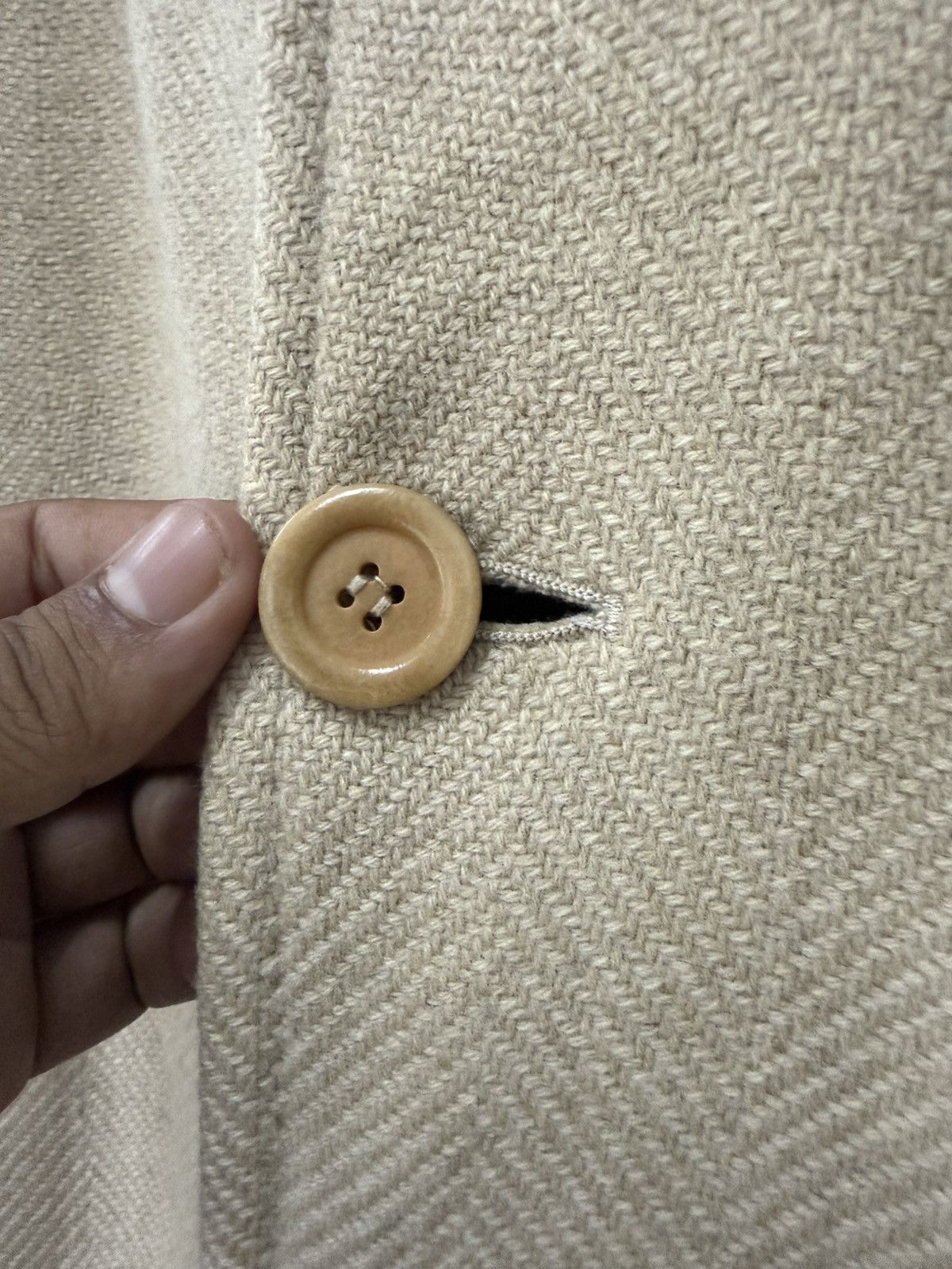 Ermenegildo Zegna 🔥 PAL ZILERI x ERMENEGILDO ZEGNA HERRINGBONE LONG COAT Size US S / EU 44-46 / 1 - 4 Thumbnail