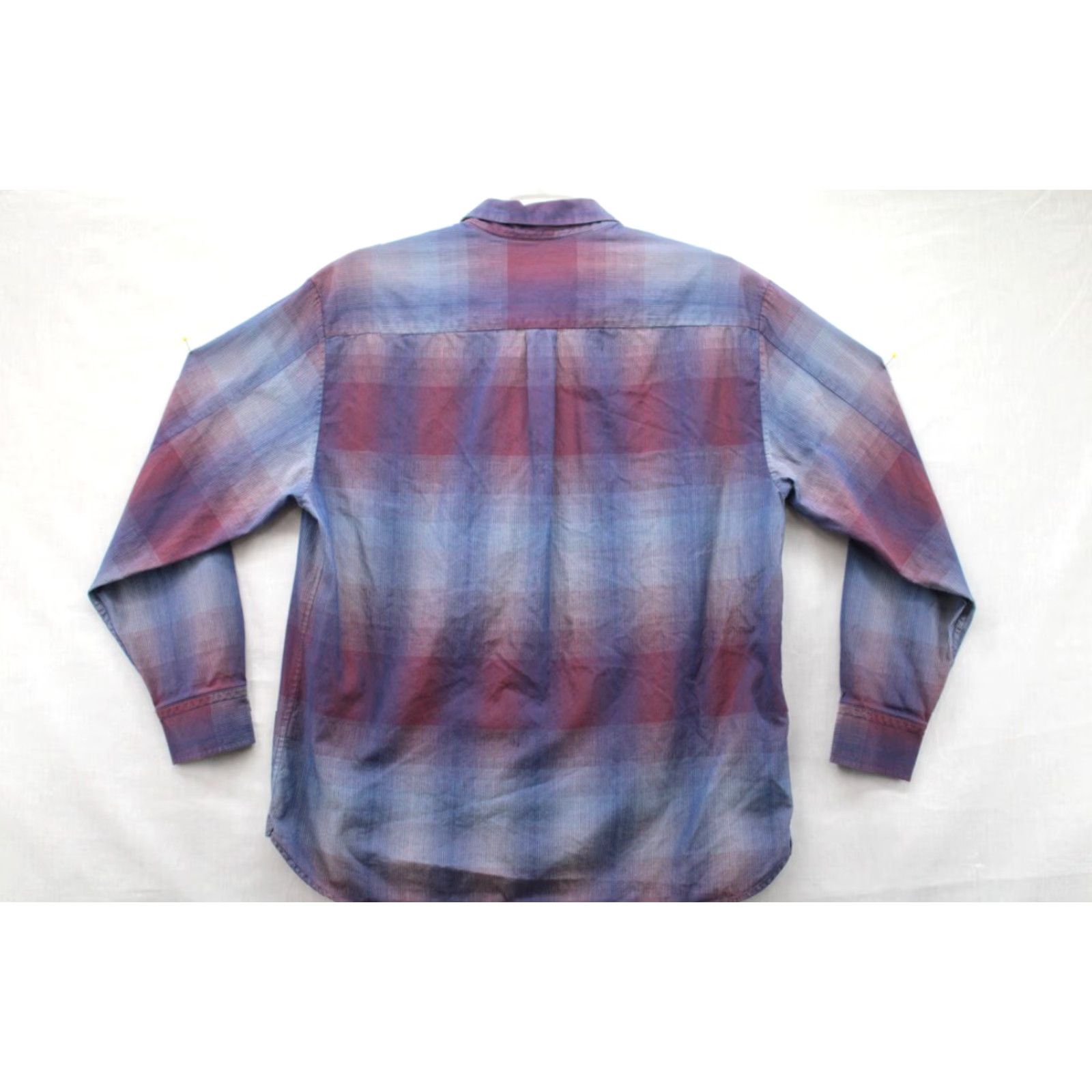 Tommy Bahama VINTAGE Tommy Bahama Shirt Mens XL Cotton Silk Blend Blue Red Striped Subtle Plaid Print Size US XL / EU 56 / 4 - 7 Thumbnail