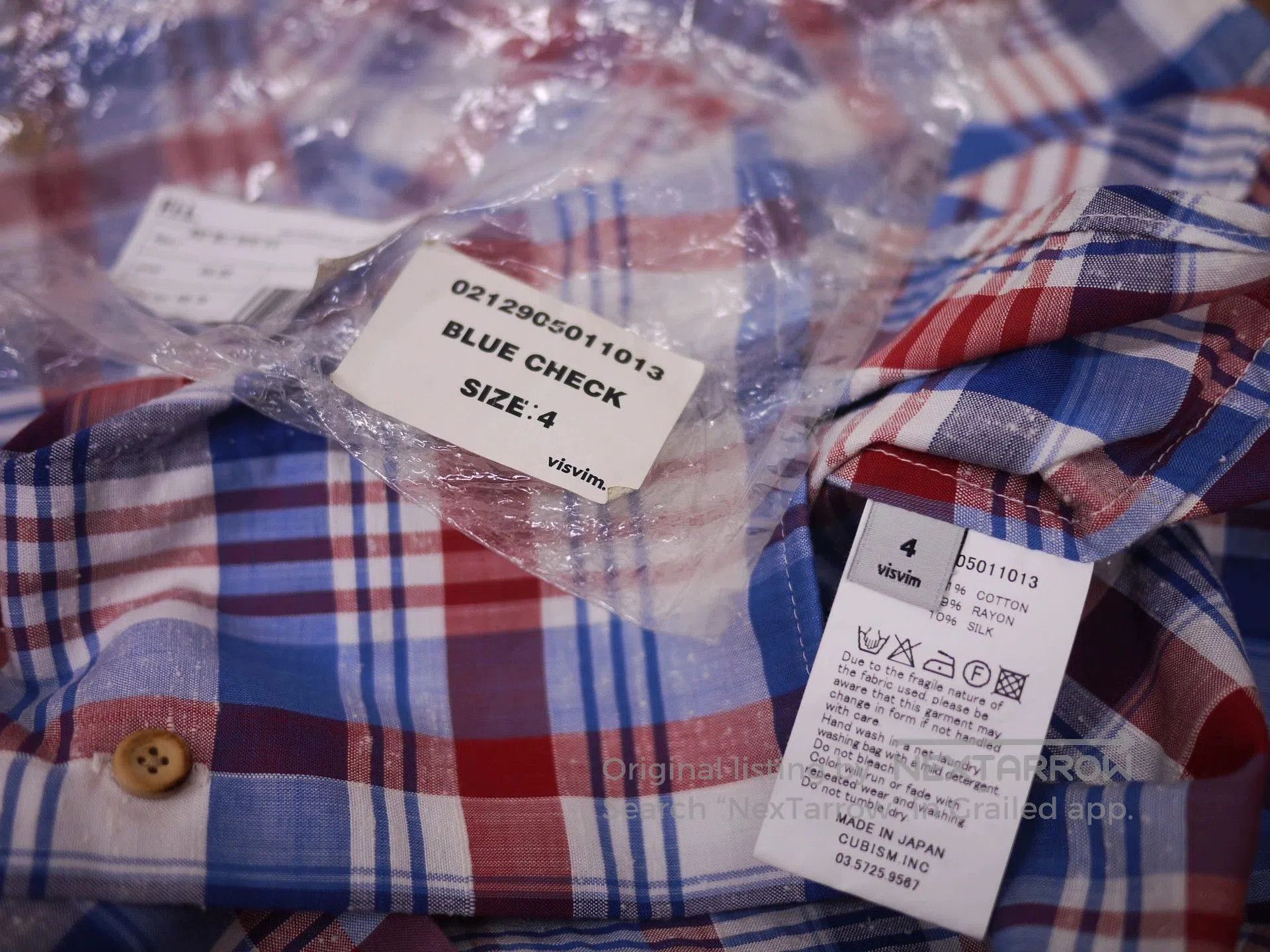Visvim Plaid Short-Sleeve Button-Up Shirt. Size US XXL / EU 58 / 5 - 9 Thumbnail