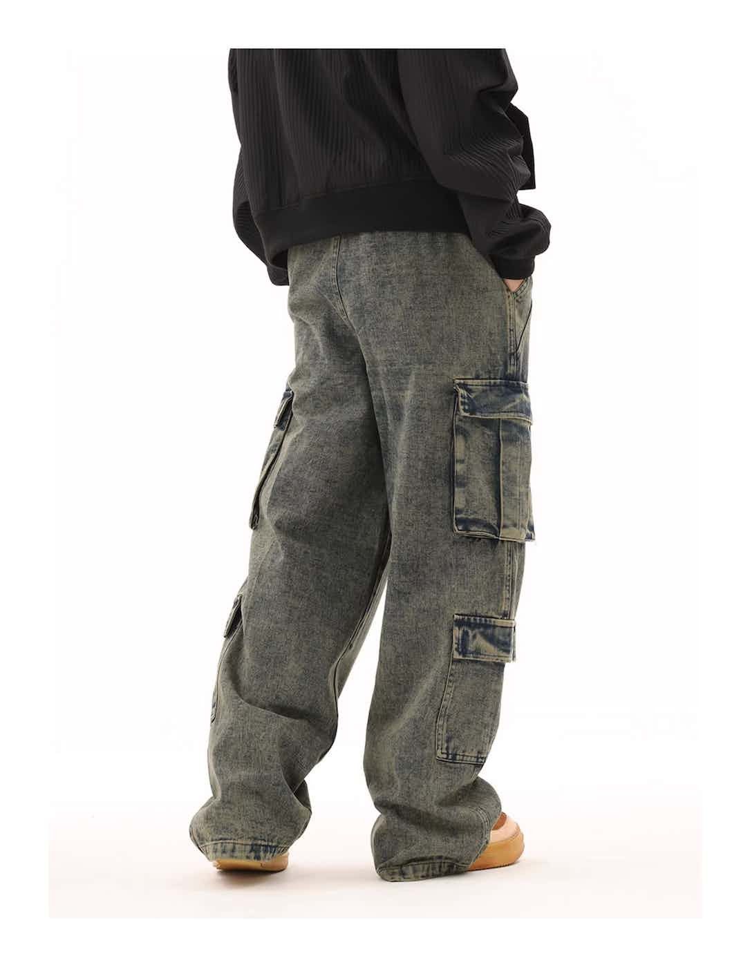 Other y2k double cargo baggy distressed pants Size US 30 / EU 46 - 3 Thumbnail