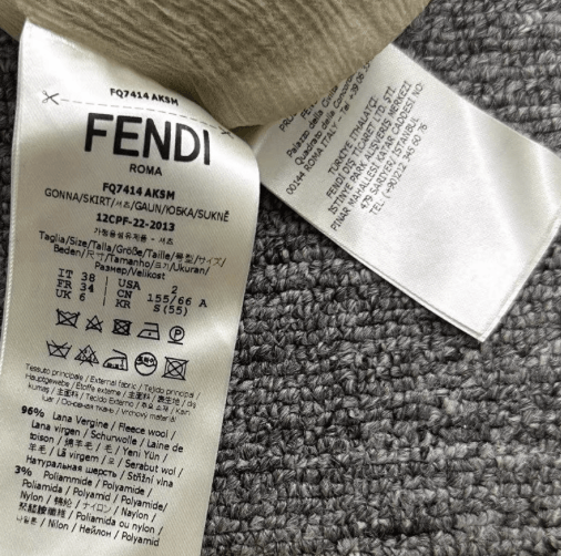 Fendi Fendi Three-Dimensional Lace Trim Plaid Skirt K12 Size 26" / US 2 / IT 38 - 8 Thumbnail