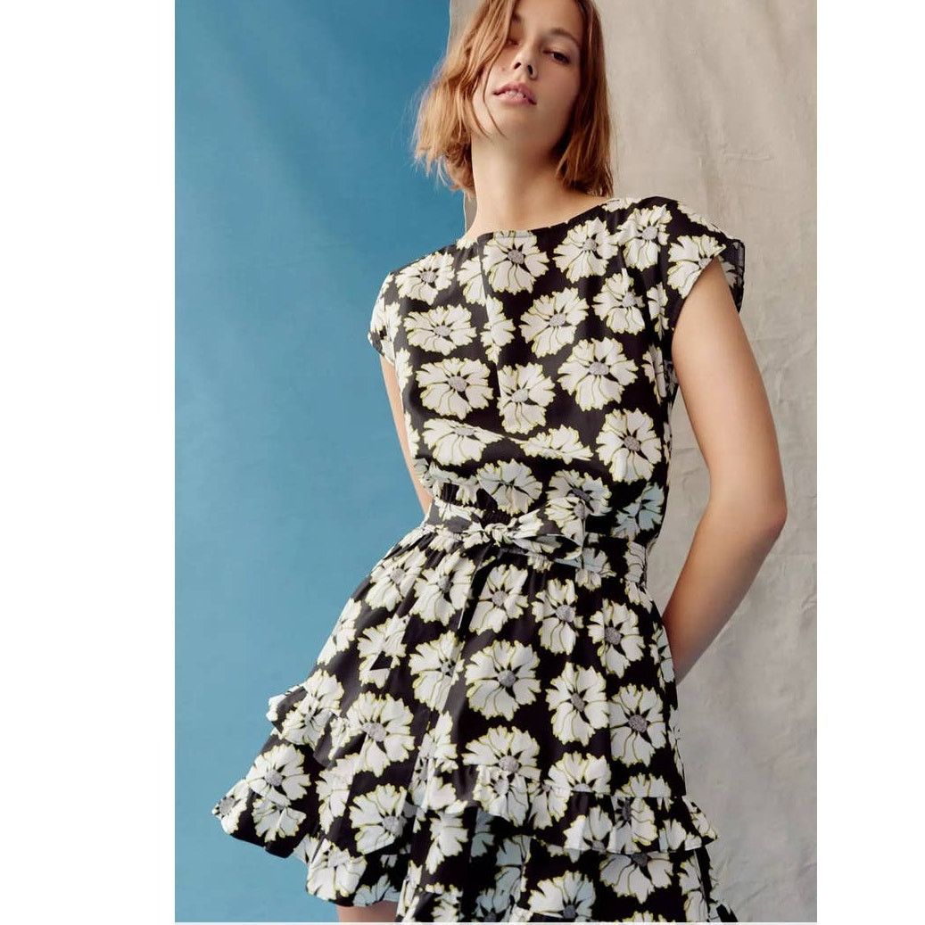 Anthropologie New Peter Som Penelope Mini Floral Cotton Dress $168 MEDIUM Size M / US 6-8 / IT 42-44 - 1 Thumbnail