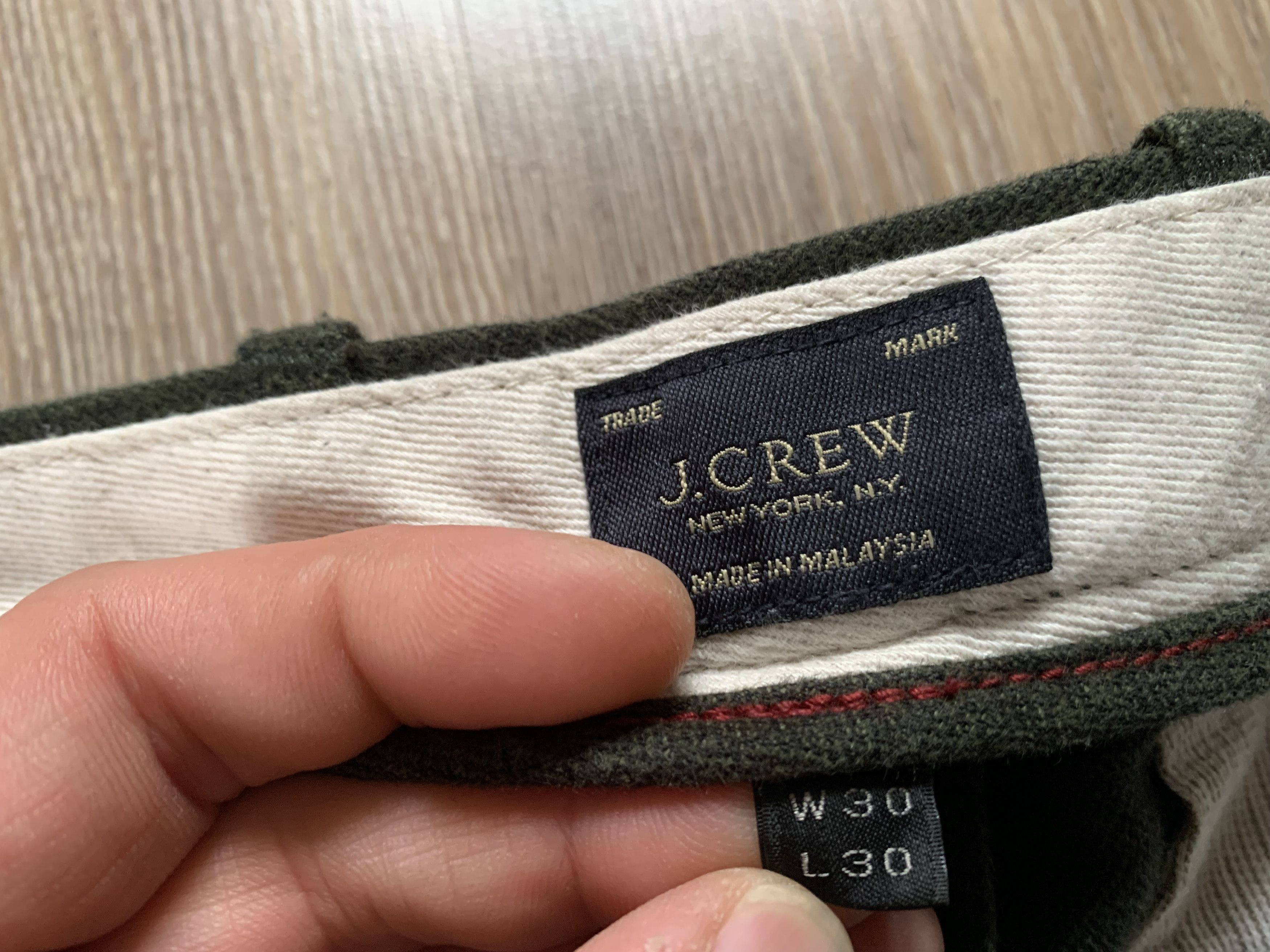 Designer × J.Crew × Vintage Vintage J Crew Green Twill Trouser Pants 484 Size US 30 / EU 46 - 7 Thumbnail