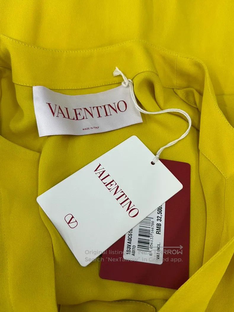 Valentino Valentino Yellow dress Size L / US 10 / IT 46 - 5 Thumbnail