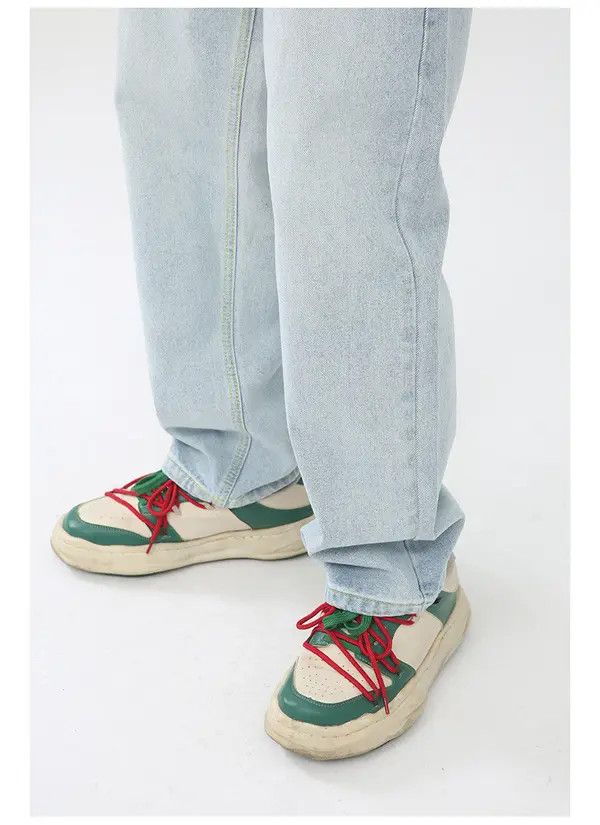 Japanese Brand Japanese all-match trendy washed loose casual jeans Size US 32 / EU 48 - 6 Thumbnail