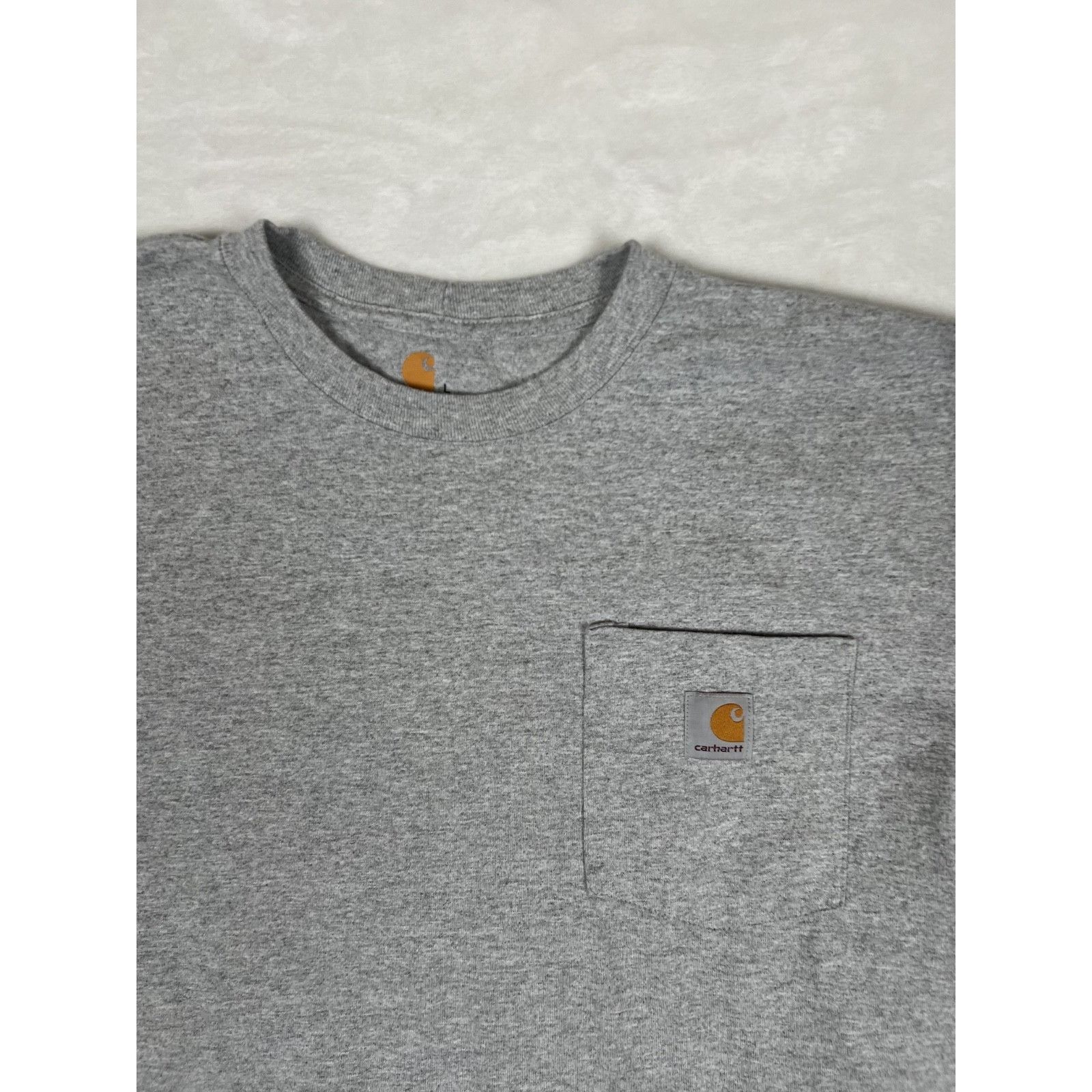 Carhartt Carhartt Gray Pocket Tee T-Shirt Size Large Original Fit Wor Size US L / EU 52-54 / 3 - 2 Thumbnail