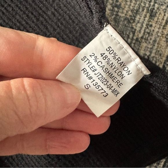 Other Brooklyn Karma Black Cropped Cashmere Blend Knit Tank Top Sz Size S / US 4 / IT 40 - 3 Thumbnail