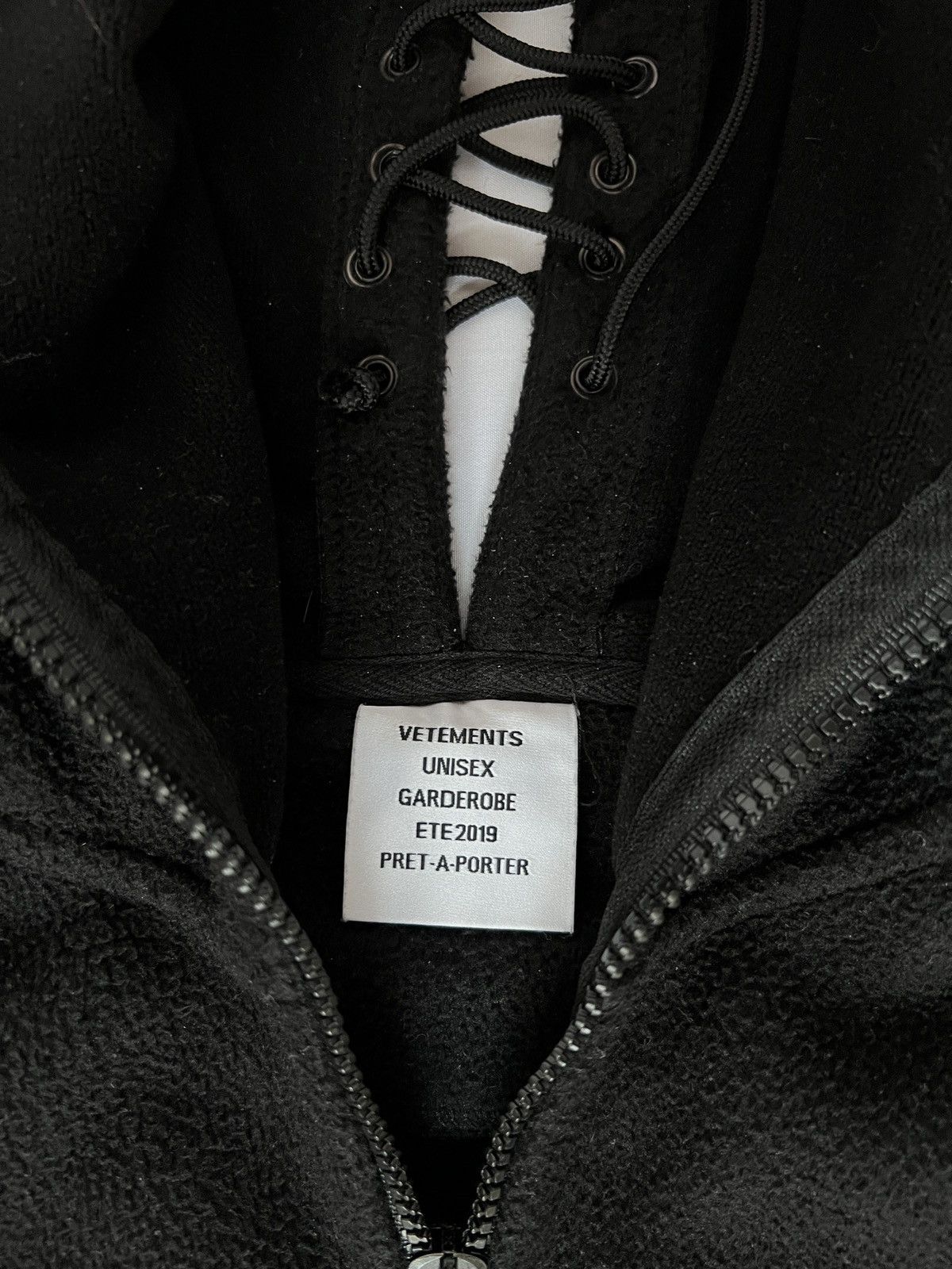 Vetements *RARE* Vetements SS19 Black Gimp Mask Bullet Fleece Hoodie Size US M / EU 48-50 / 2 - 13 Thumbnail