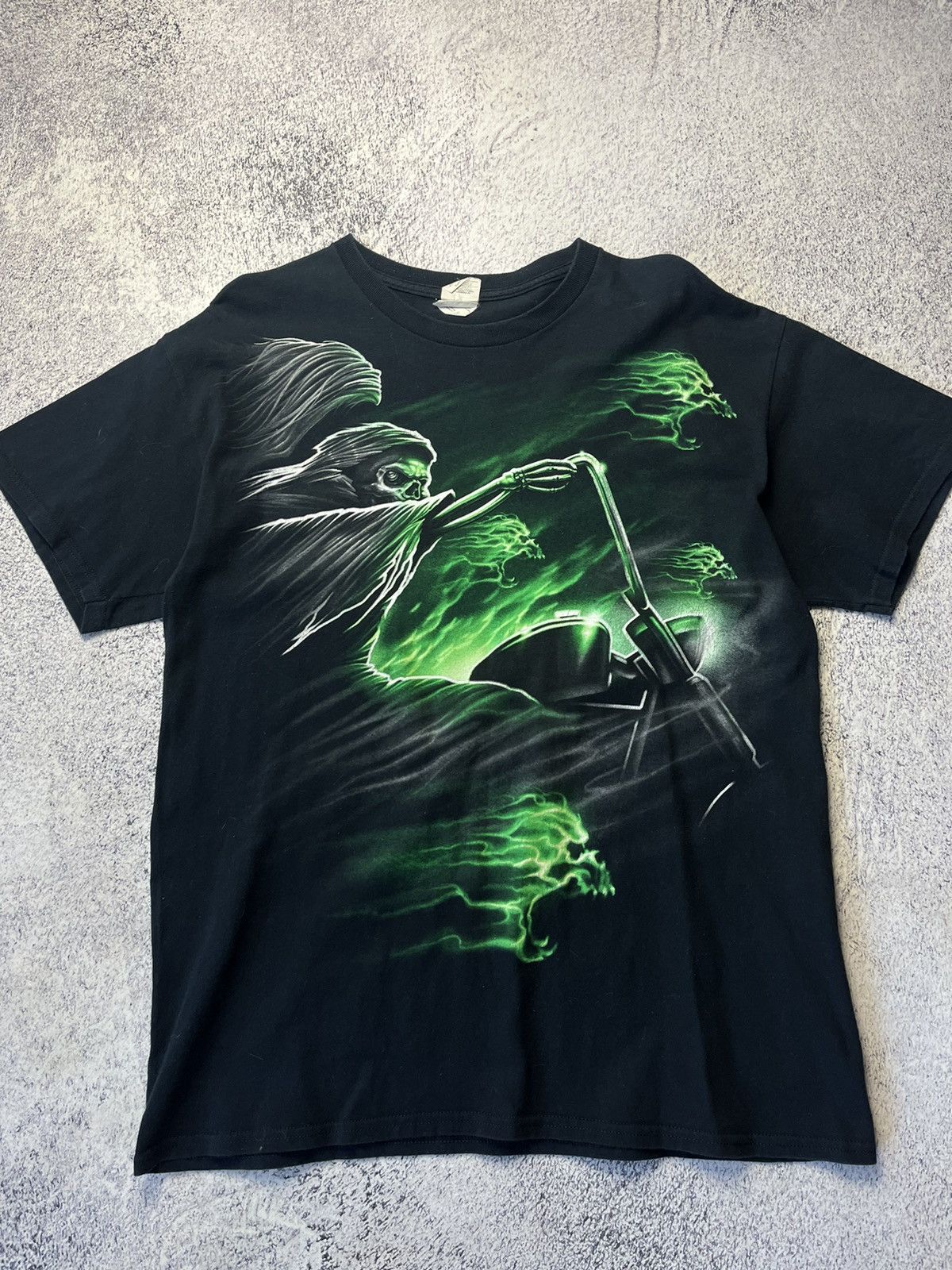 Gildan Vintage Black T shirt Ghost rider Size US L / EU 52-54 / 3 - 5 Thumbnail