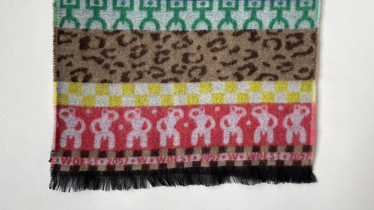 Walter Van Beirendonck Large Multicolour Patterned Scarf Size ONE SIZE - 9 Thumbnail