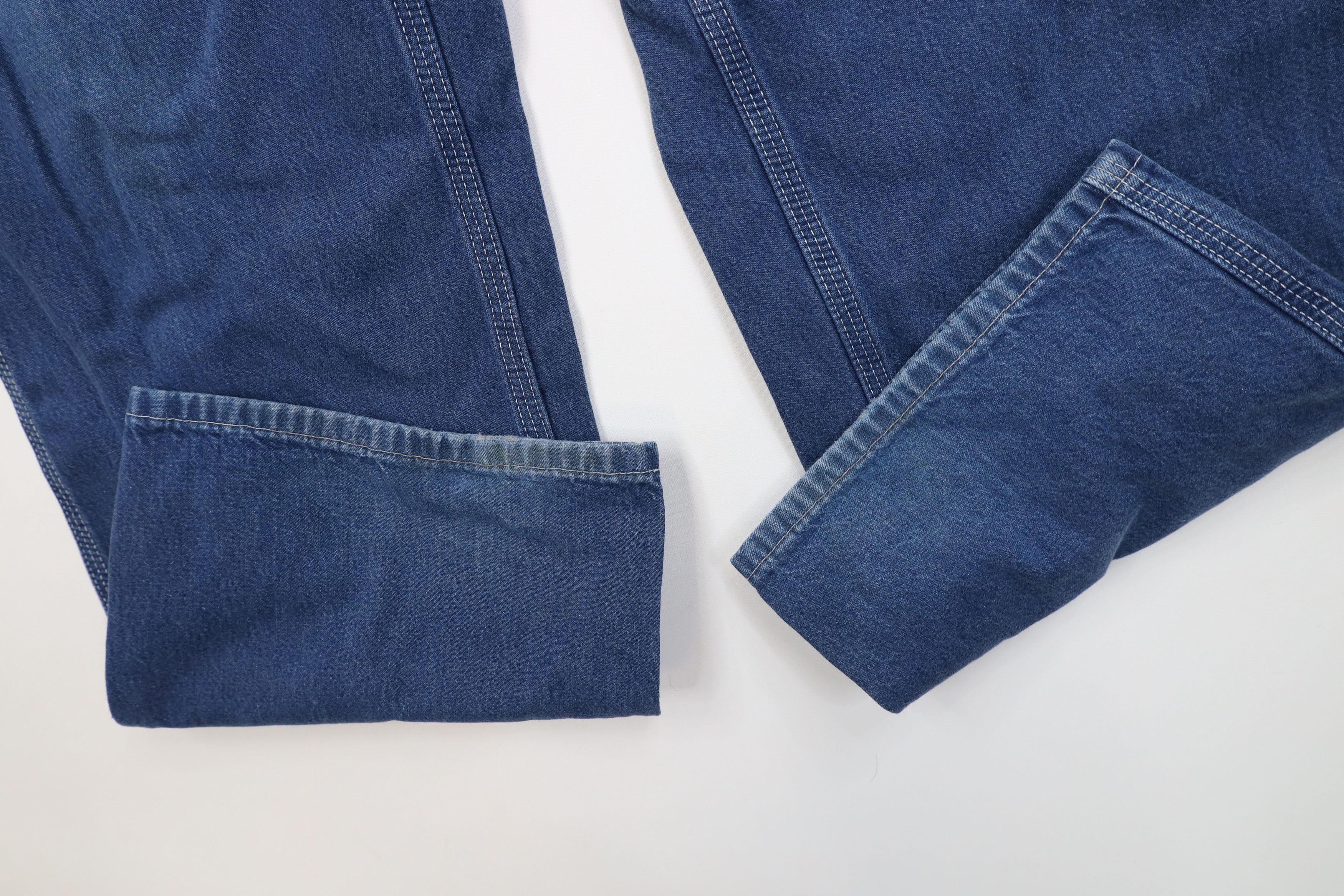 Carhartt Vintage Y2K Carhartt Wide Leg Dungaree Denim Jeans Blue Size US 40 / EU 56 - 5 Thumbnail