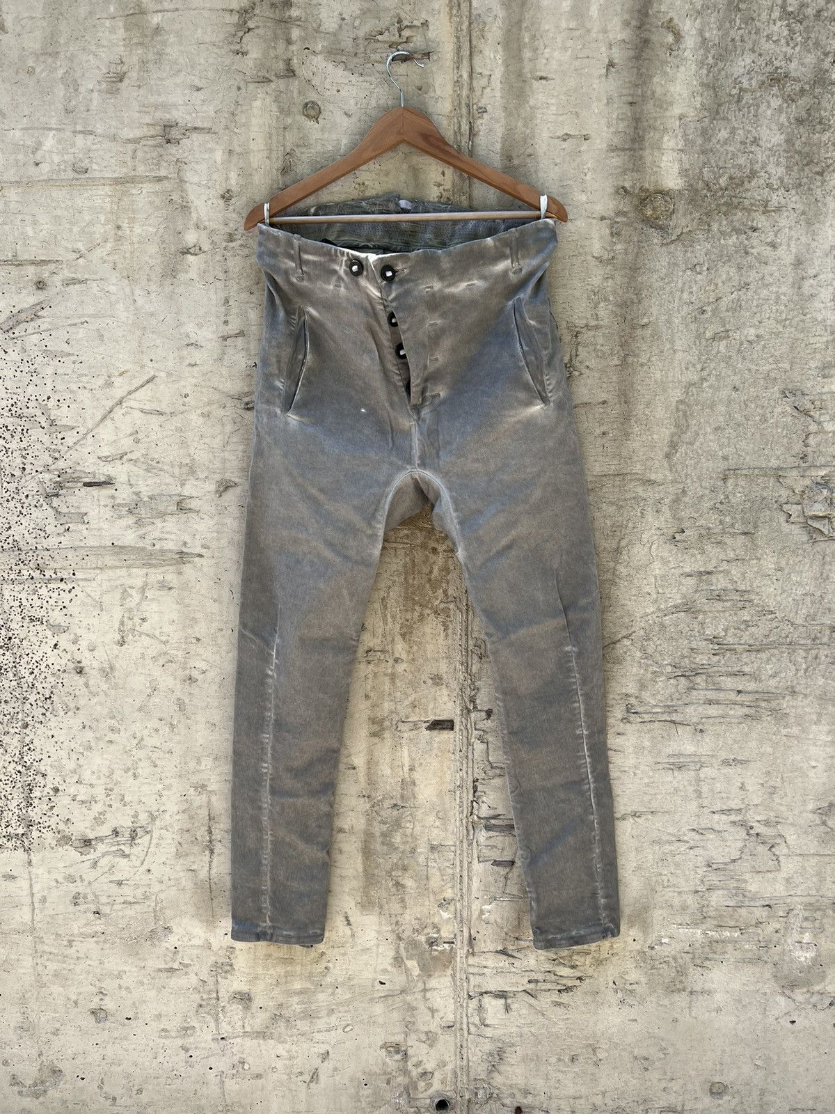 image of Boris Bidjan Saberi Pants P11 in Grey, Men's (Size 31)