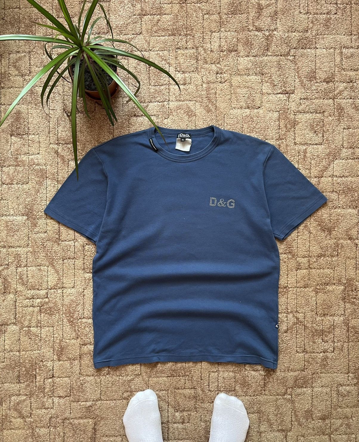 Vintage Dolce Gabbana Streetwear Avant Garde Blue Tee D&G