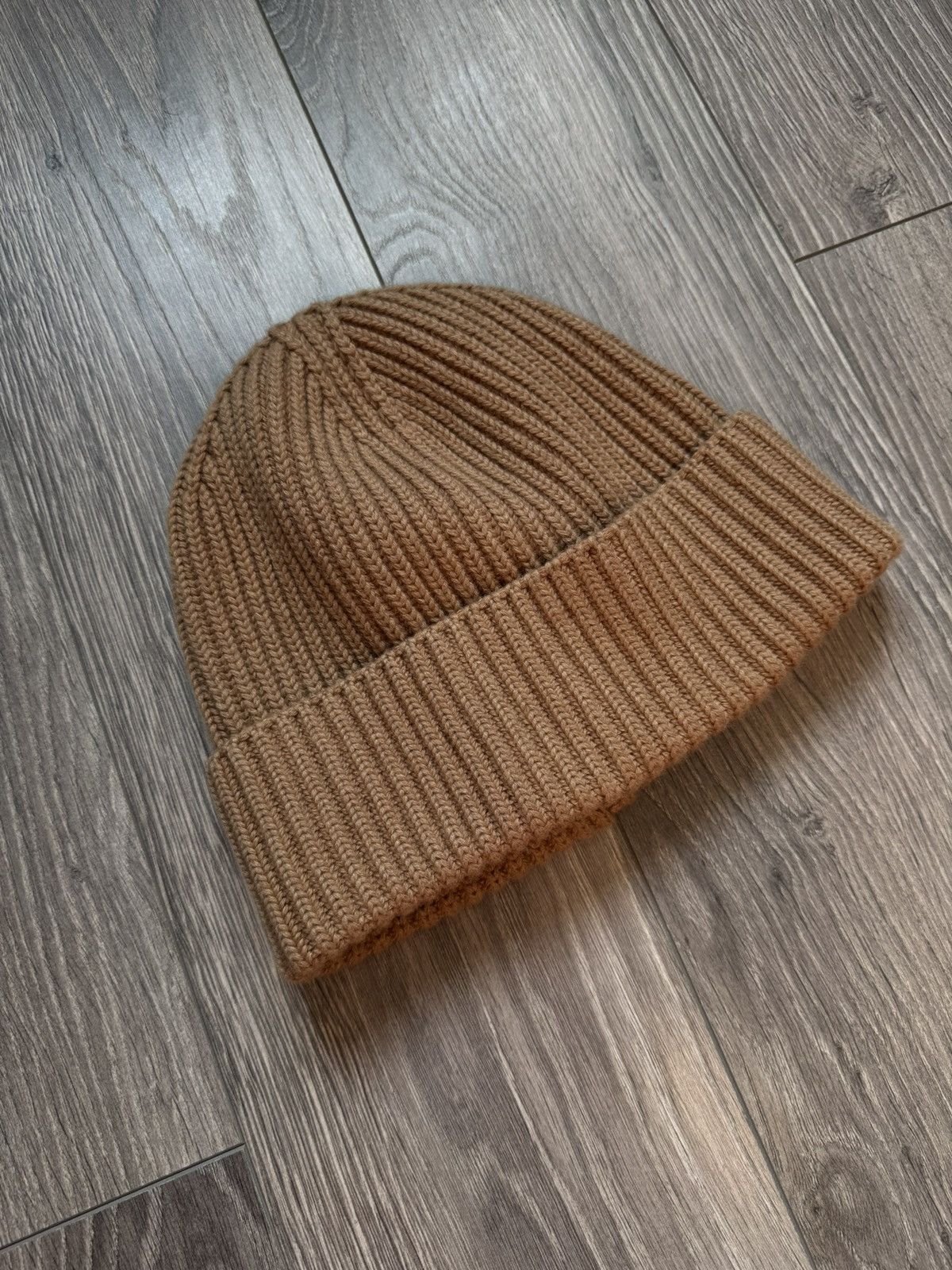Alfred Dunhill Dunhill Cotton - cashmere Knitted Hat in Beige Size ONE SIZE - 2 Thumbnail