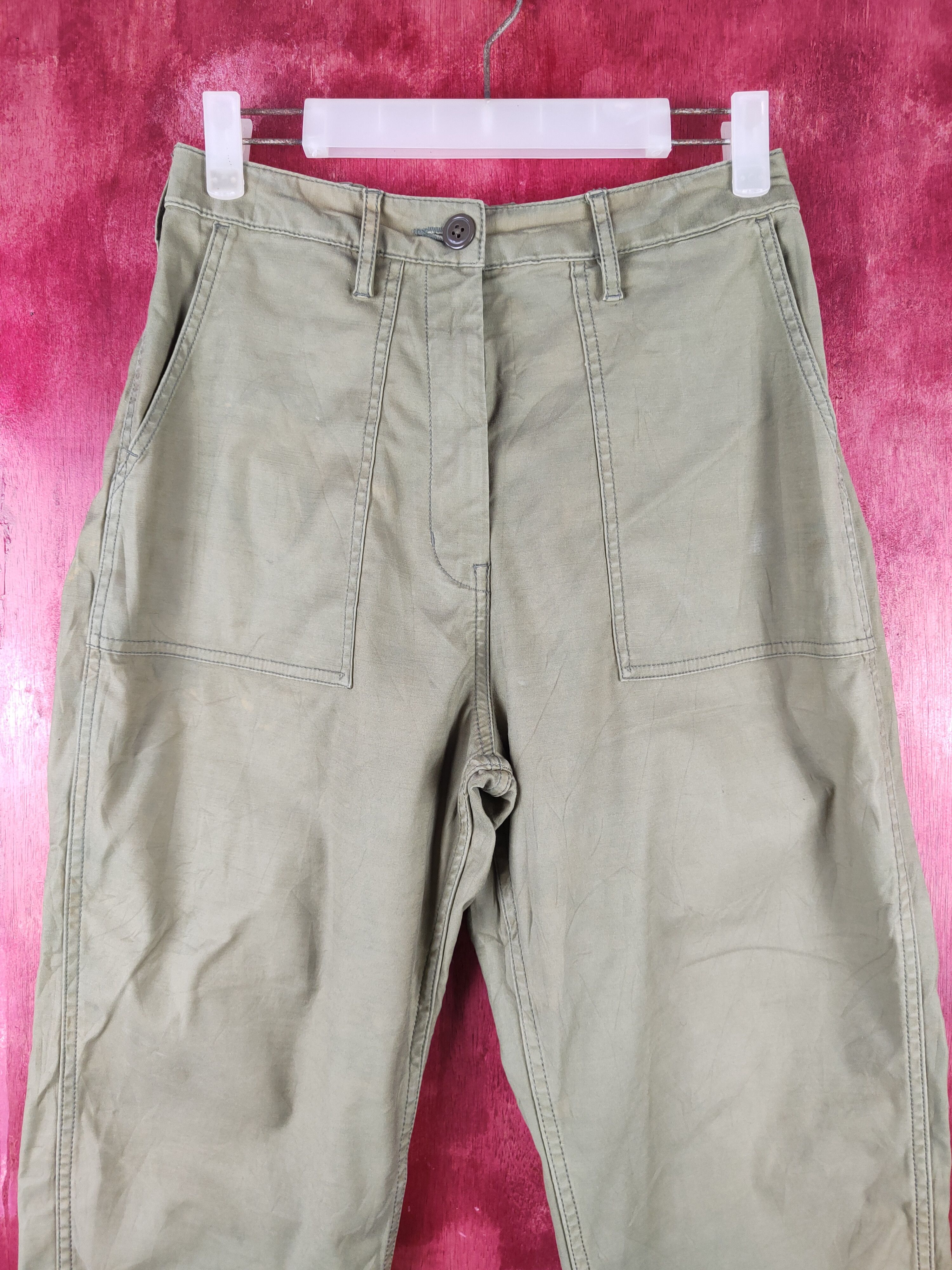 Coen Olive Women Trousers Bush Pants N#S015