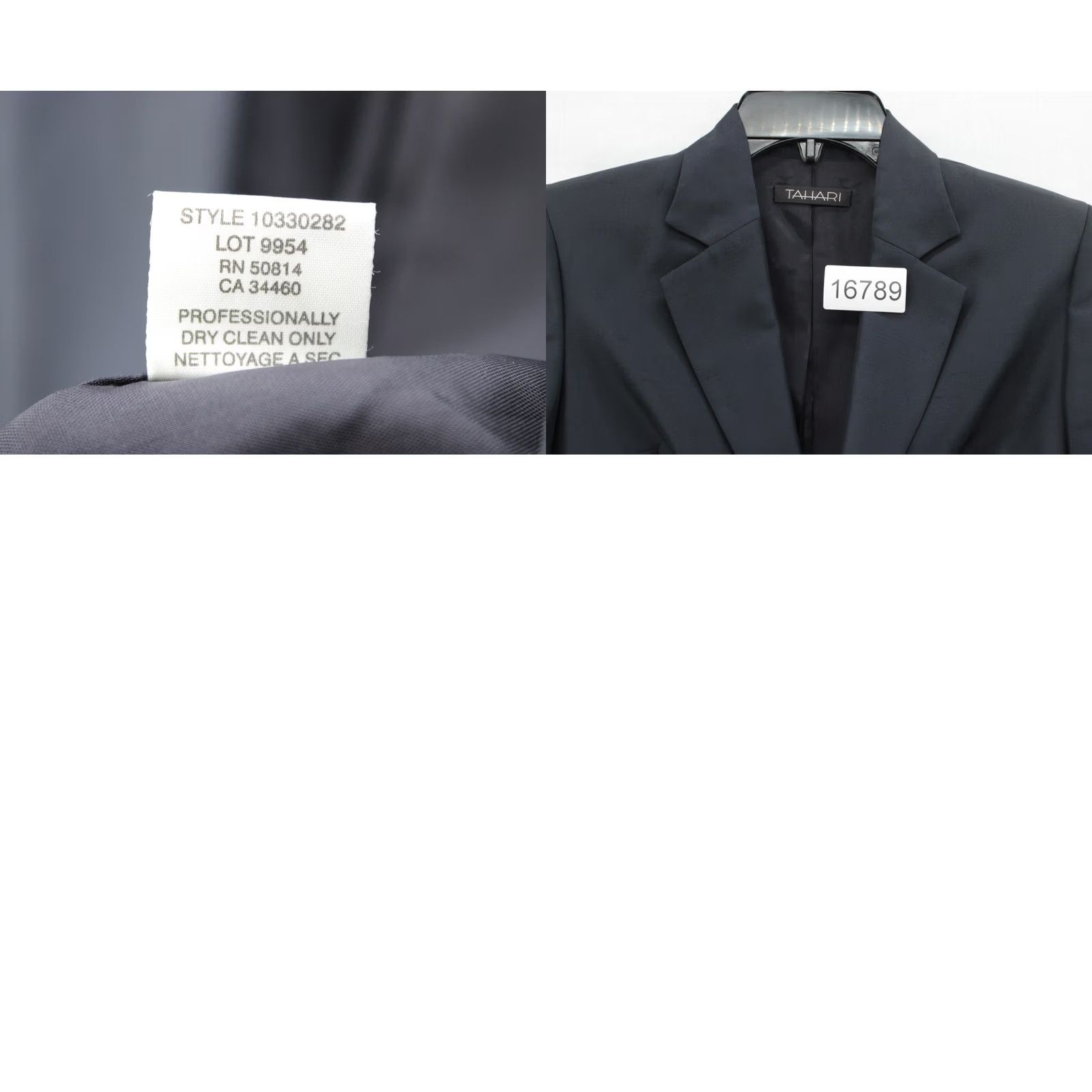 Vintage Tahari Silk Blazer Jacket Womens Size 4 Luxury Fitted Snap Closure Lined Office Blazer, Tahari, Silk, Black, Classic, Regular, 4, Womens Size S / US 4 / IT 40 - 8 Thumbnail