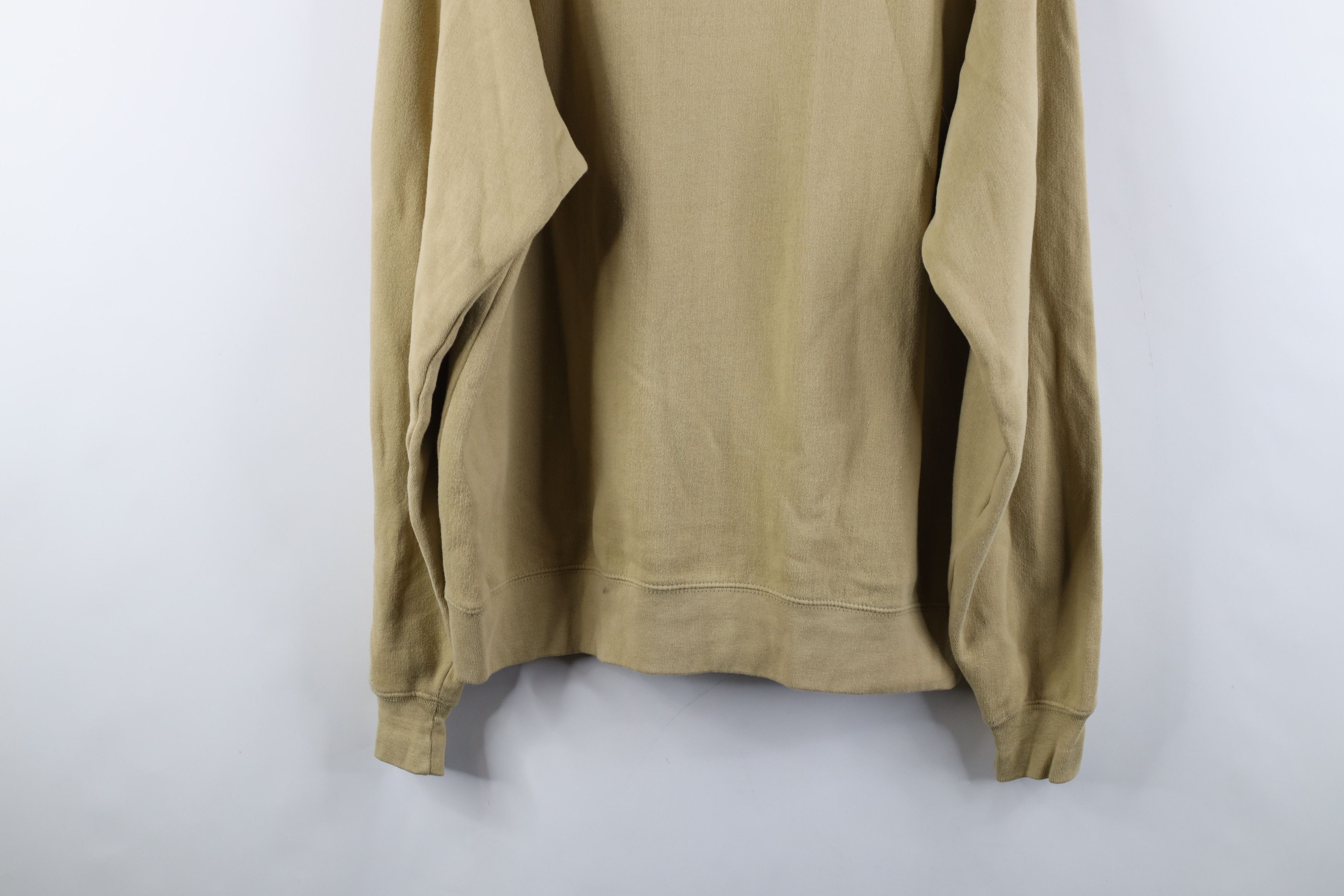 Vintage × Woolrich Woolen Mills Vintage 90s Woolrich Faded Blank Crewneck Sweatshirt Beige Size US M / EU 48-50 / 2 - 12 Thumbnail
