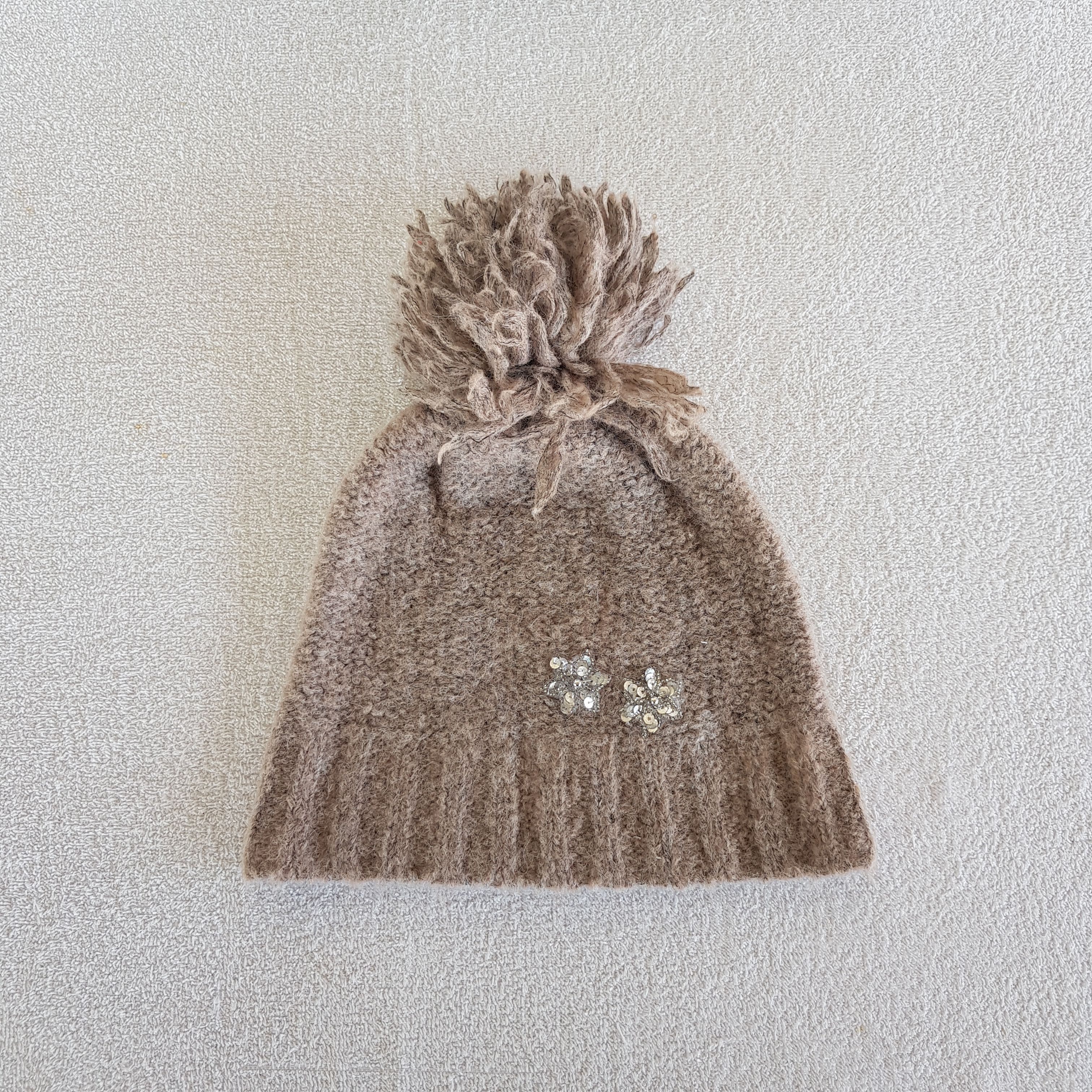 Japanese Brand Vintage Balcony Bed Beanie Knit Pom Pom Snow Caps Hats Size ONE SIZE - 5 Thumbnail