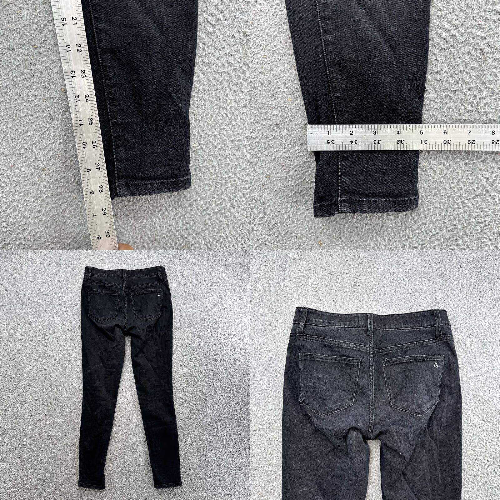 Vintage LuLaRoe Jeans Women’s Black Mid Rise Skinny Magic Waistband Denim SZ 26 - 5-Pocket, Stretch, Cotton Blend, Regular, Vintage? No, 90s/ Casual Size 26" / US 2 / IT 38 - 8 Thumbnail