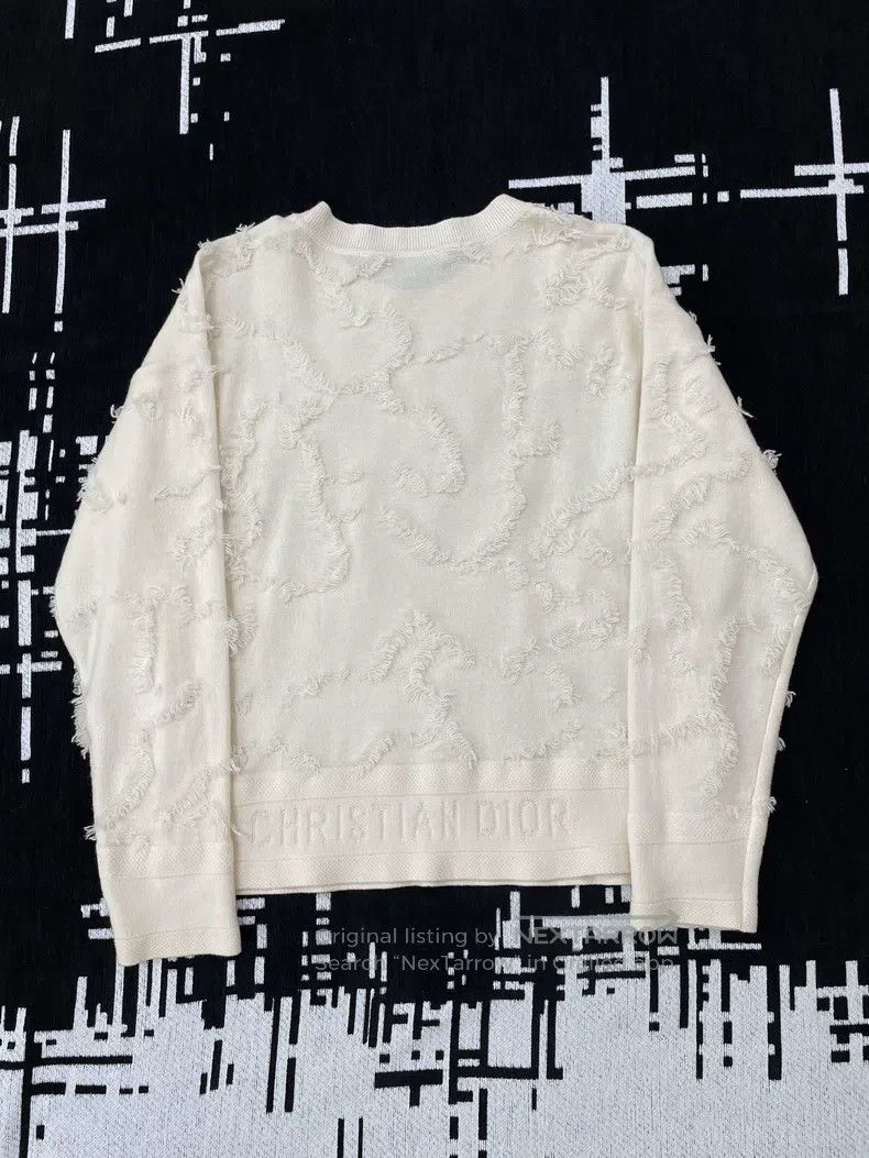 Dior Dior Beige three-dimensional feather cashmere sweater Size XS / US 0-2 / IT 36-38 - 4 Thumbnail