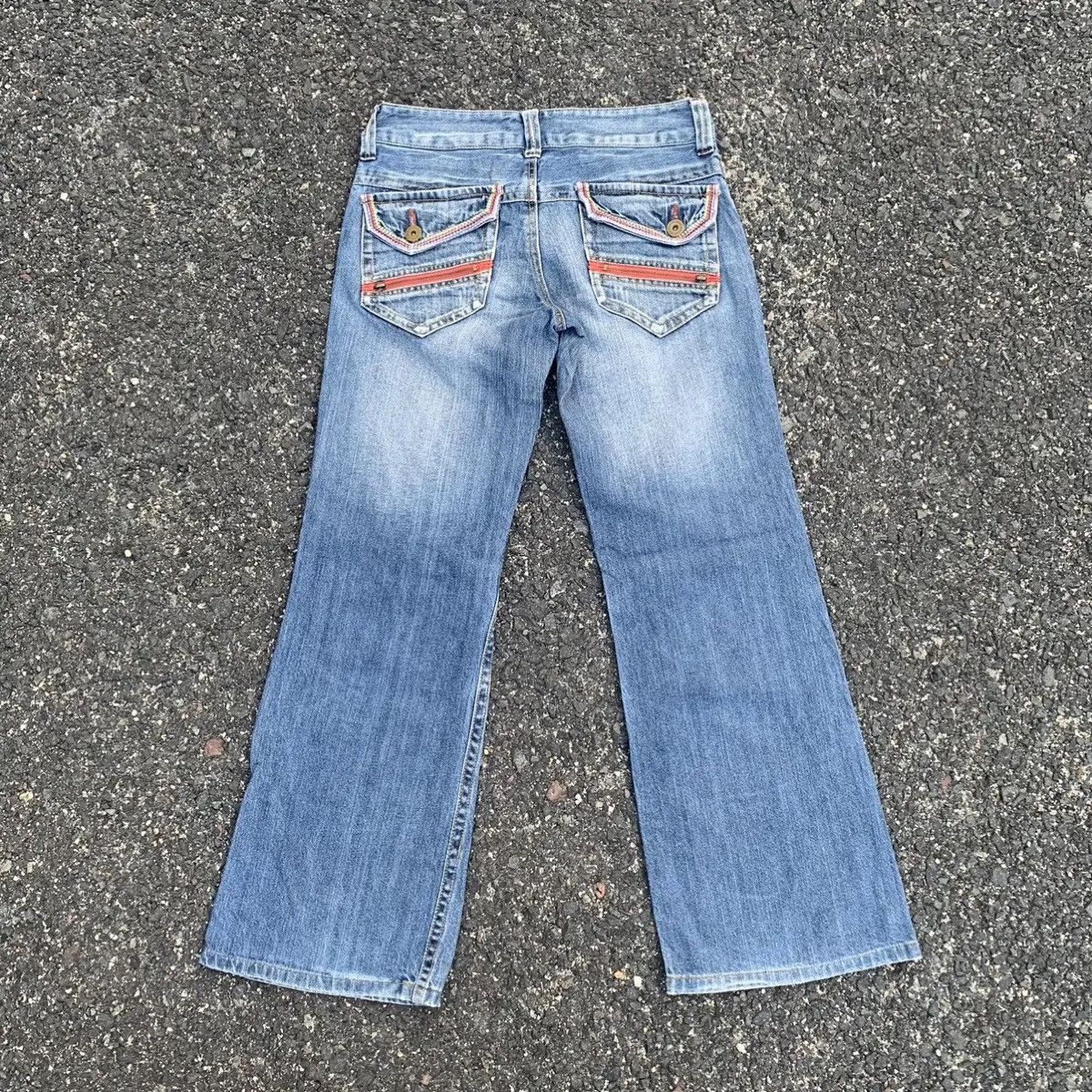 Rainbow HOT ‼️ Flare Jeans Japanese Vintage Wide Legs Ripped Pants Size US 29 - 9 Thumbnail