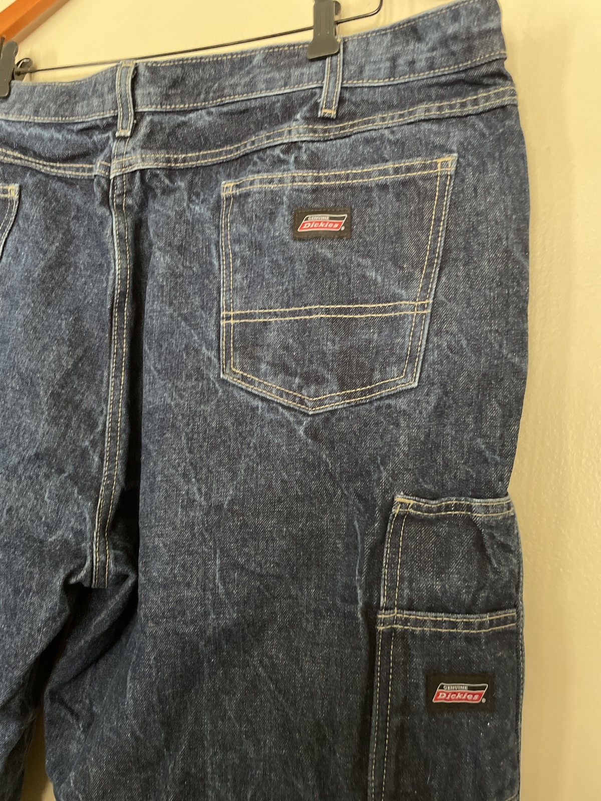 Dickies × Vintage Vintage Y2K Dickies Baggy Carpenter Denim Jorts Jean Shorts Size US 42 / EU 58 - 7 Thumbnail