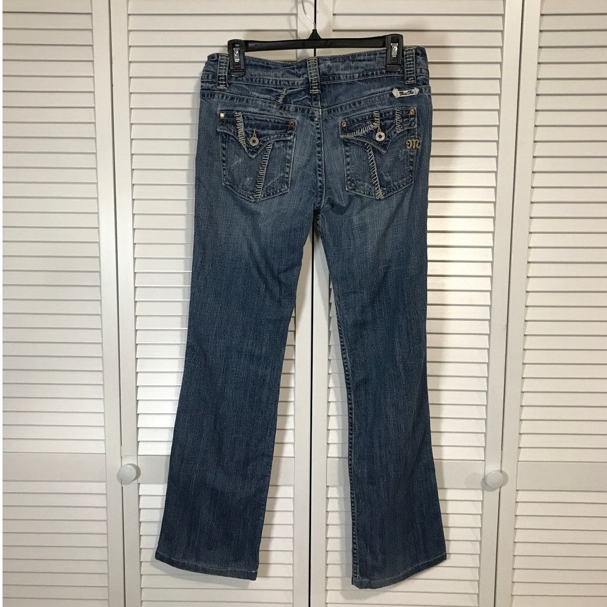Miss Me Miss Me Glendora Y2K Western Low Rise Bootcut Jeans 30 Size 32" / US 10 / IT 46 - 2 Thumbnail